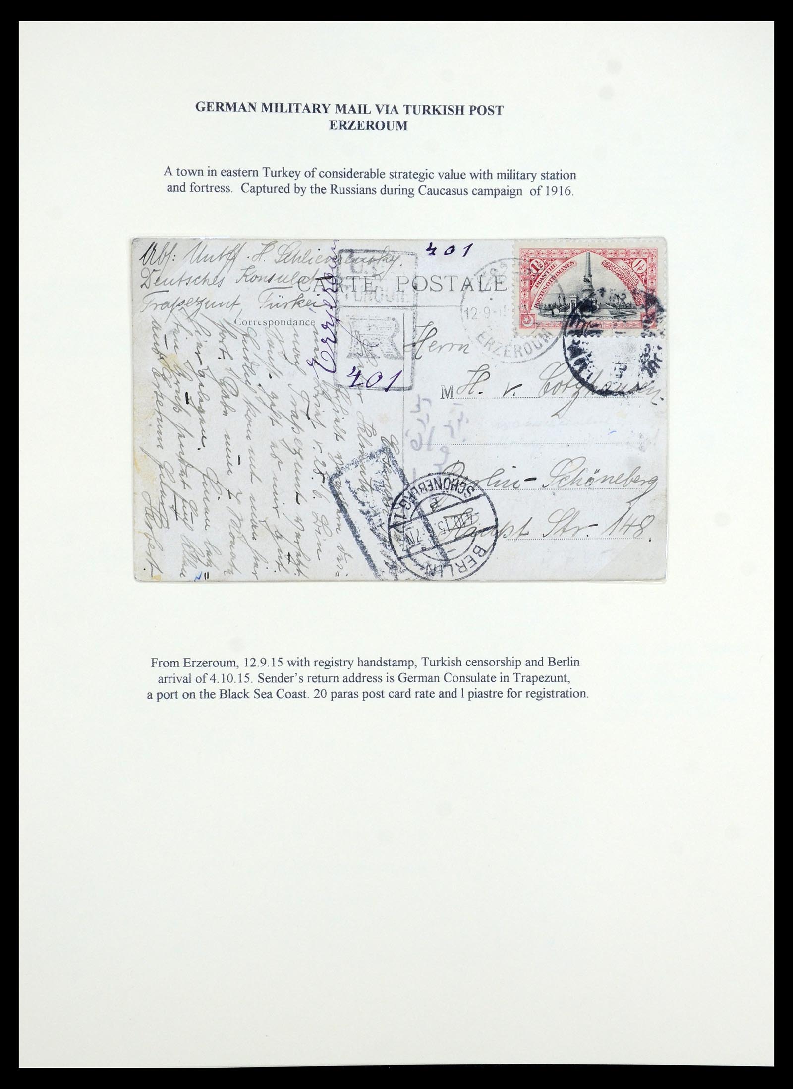 35515 076 - Postzegelverzameling 35515 Duitsland brieven van Militaire missie in 