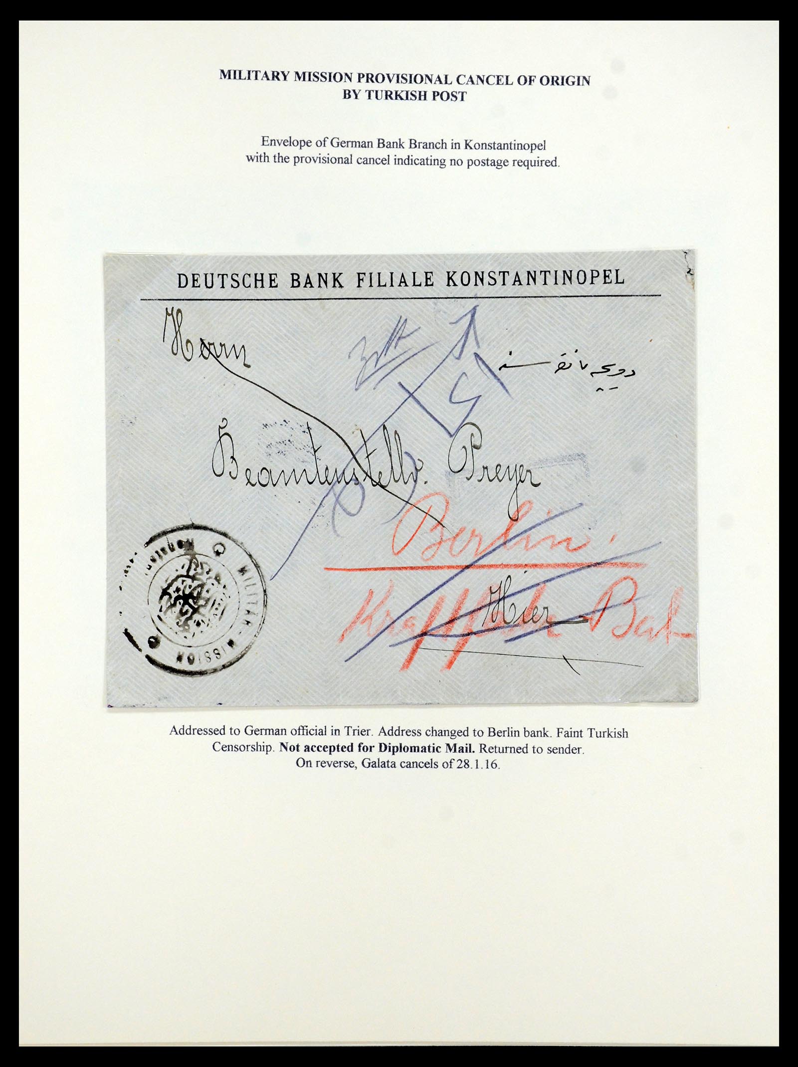 35515 083 - Postzegelverzameling 35515 Duitsland brieven van Militaire missie in 