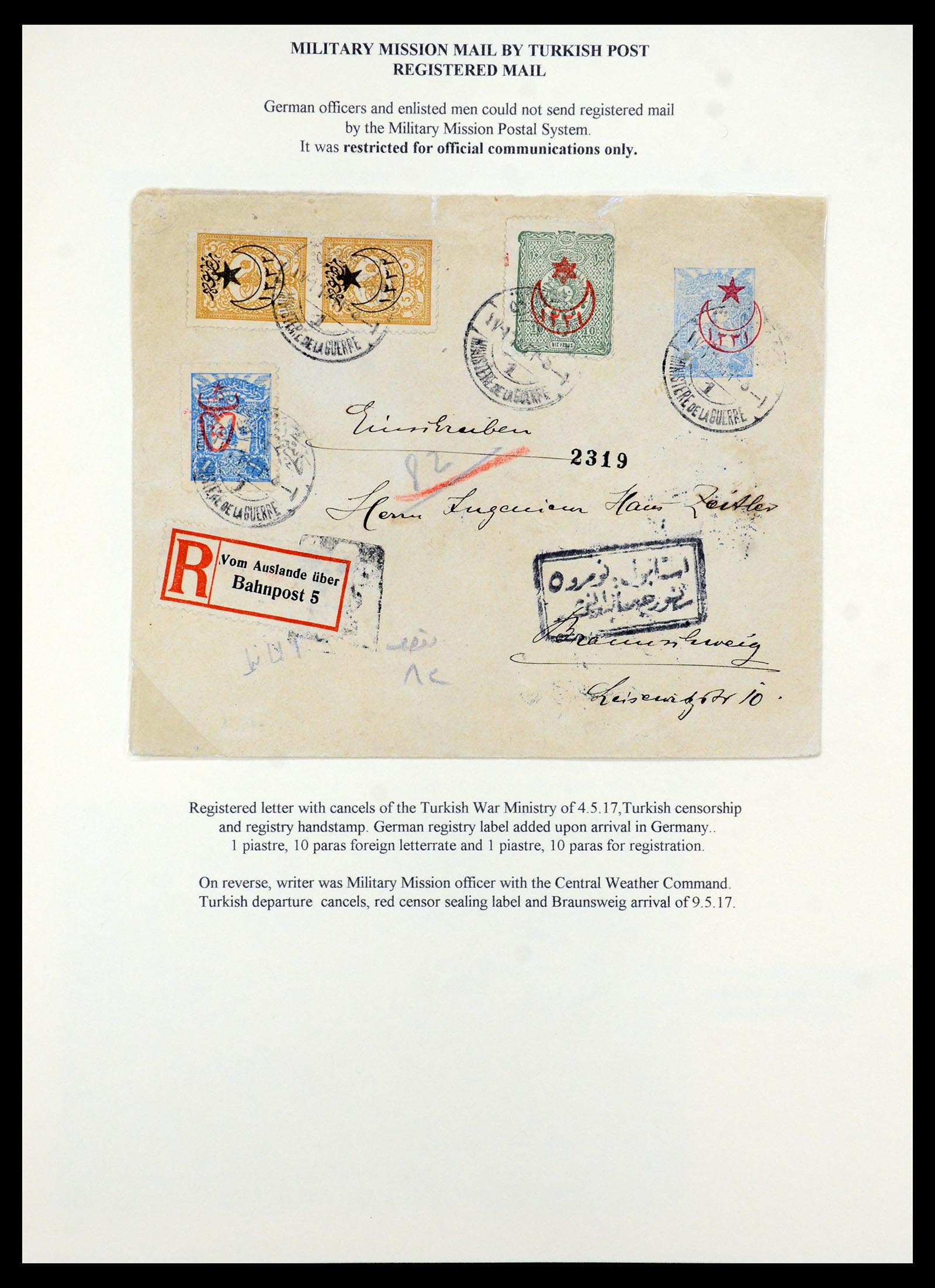 35515 088 - Postzegelverzameling 35515 Duitsland brieven van Militaire missie in 