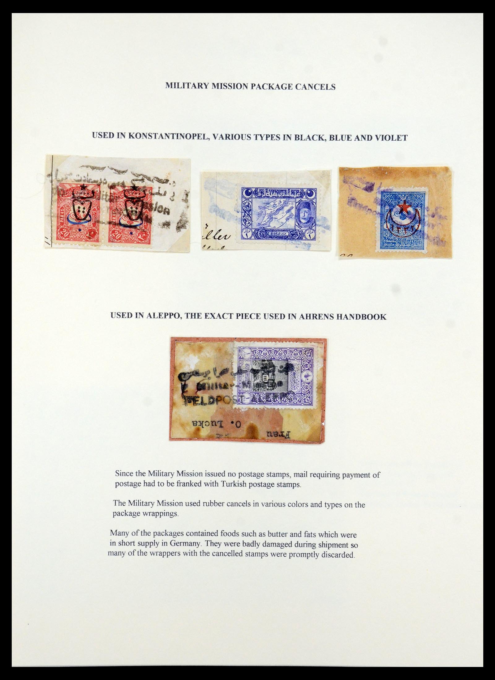 35515 090 - Stamp Collection 35515 Germany covers og Military mission in Turkey 1914