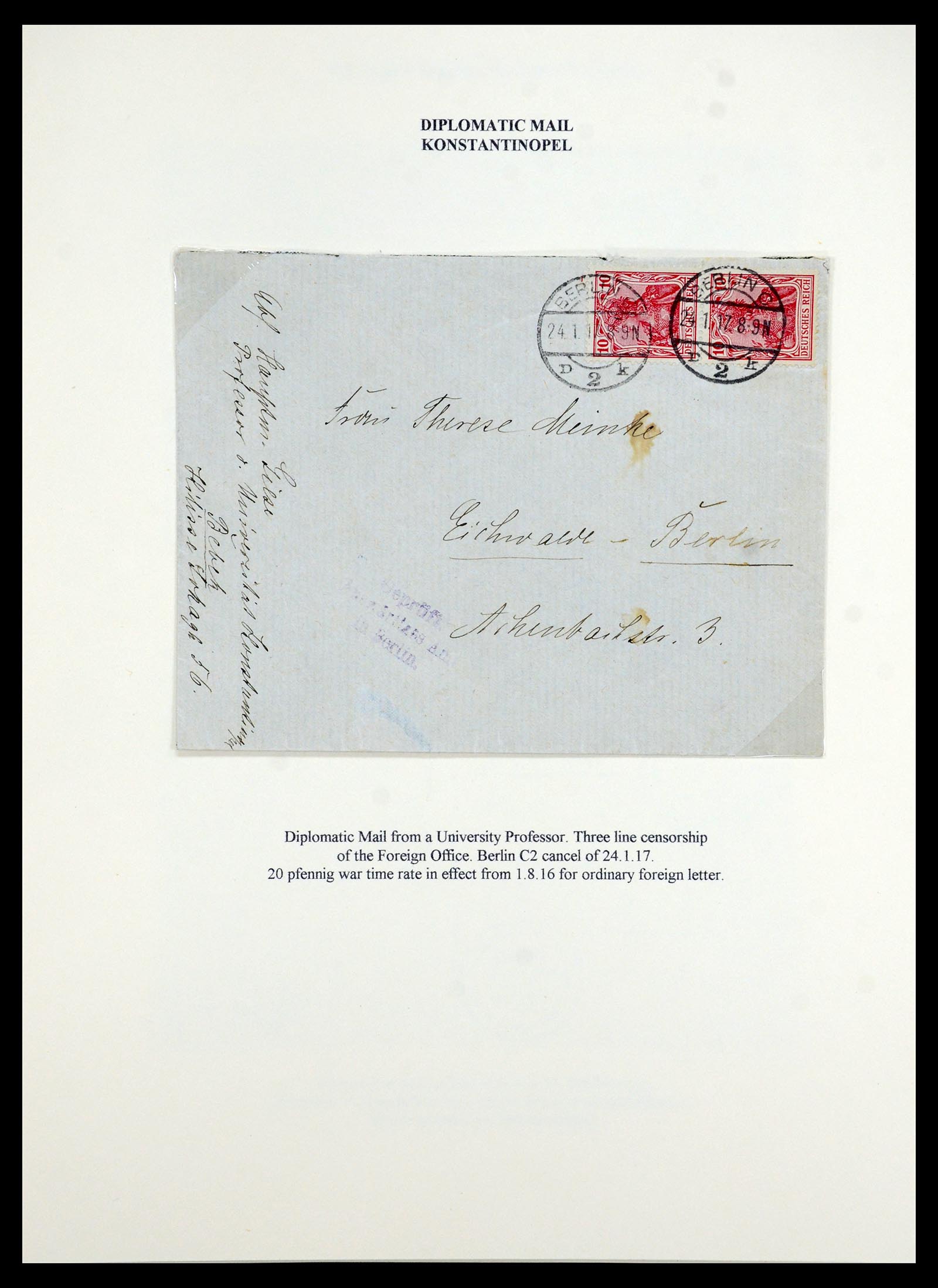 35515 092 - Postzegelverzameling 35515 Duitsland brieven van Militaire missie in 