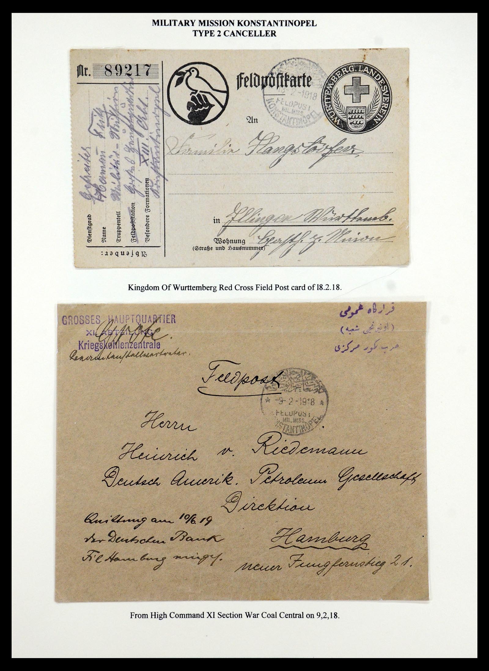 35515 097 - Postzegelverzameling 35515 Duitsland brieven van Militaire missie in 