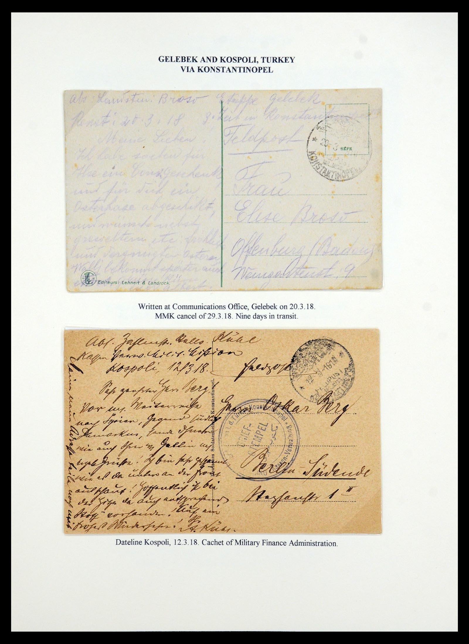 35515 098 - Postzegelverzameling 35515 Duitsland brieven van Militaire missie in 