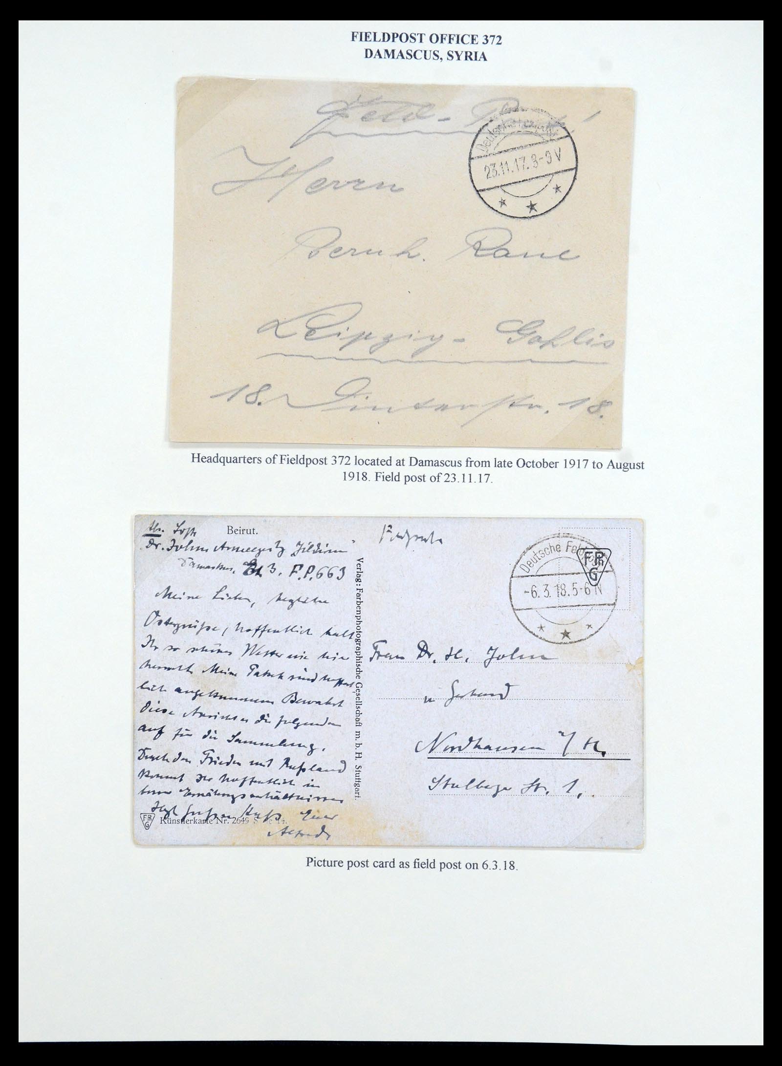 35515 106 - Stamp Collection 35515 Germany covers og Military mission in Turkey 1914