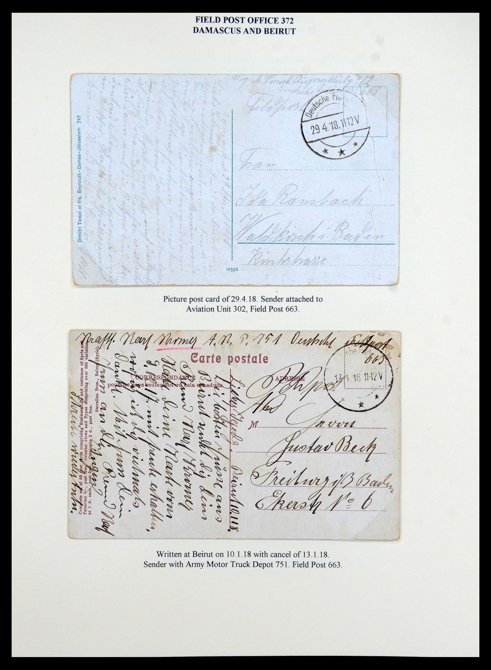 35515 107 - Postzegelverzameling 35515 Duitsland brieven van Militaire missie in 