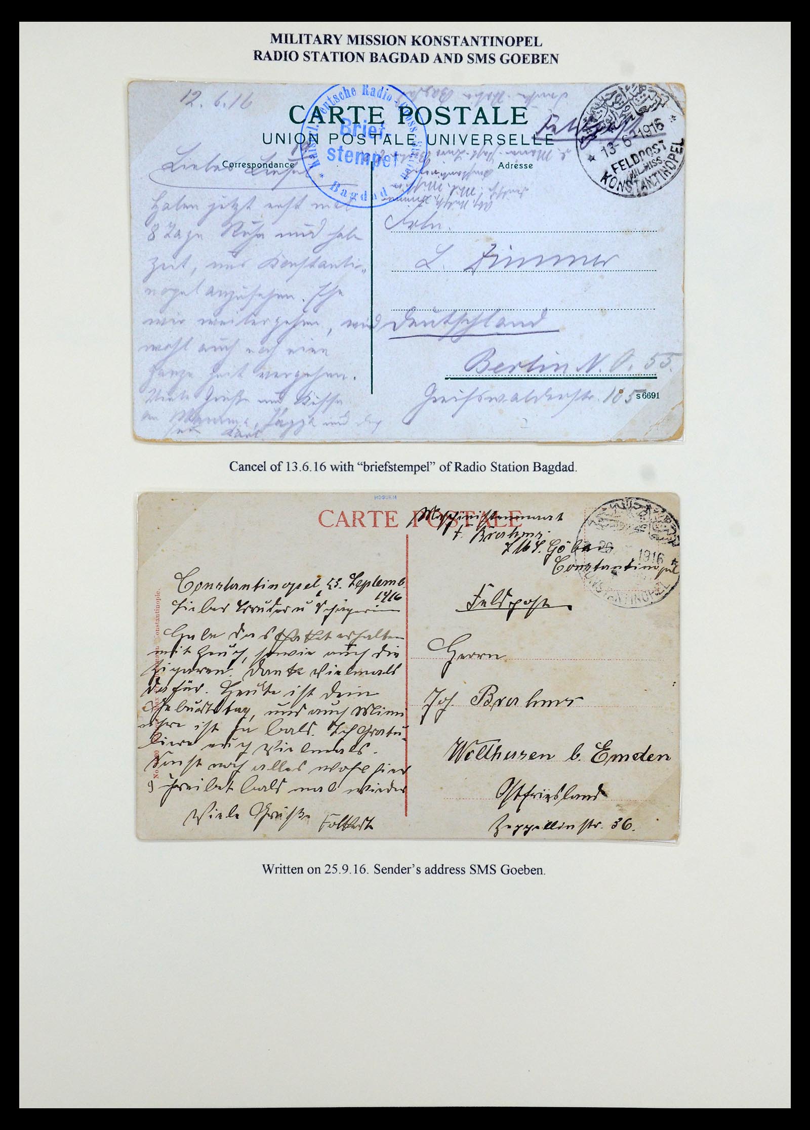 35515 120 - Postzegelverzameling 35515 Duitsland brieven van Militaire missie in 