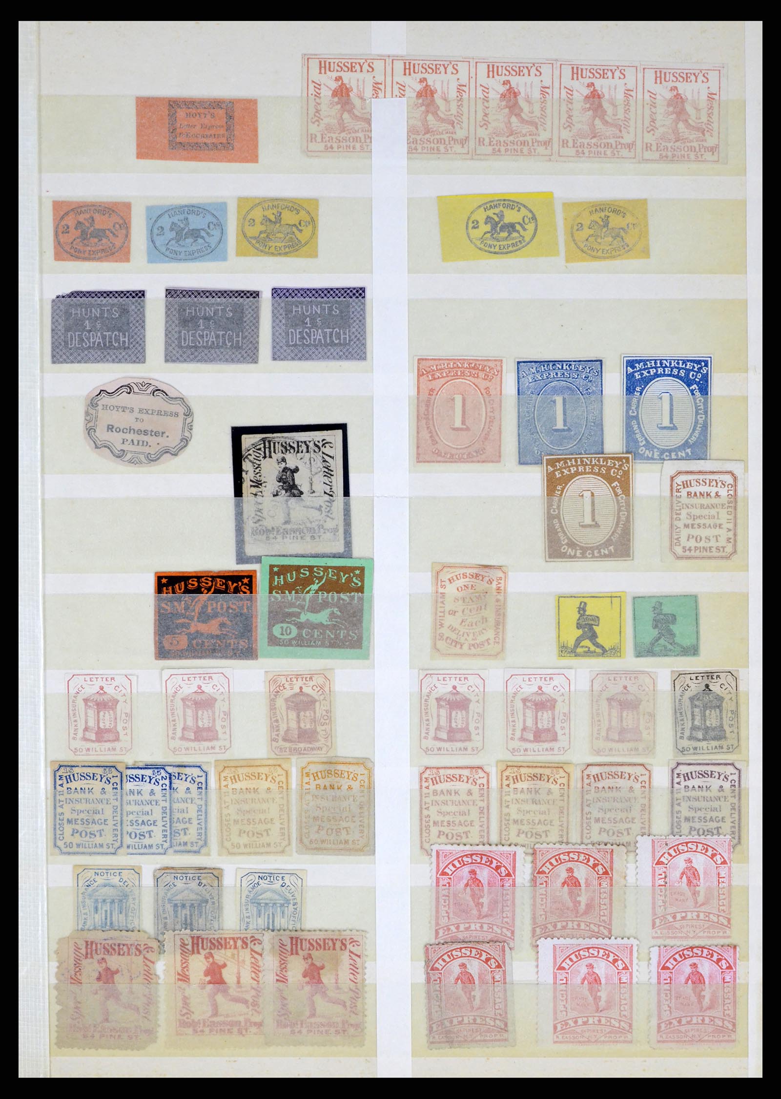 35520 027 - Postzegelverzameling 35520 USA local/carrier stamps 1851-1883.