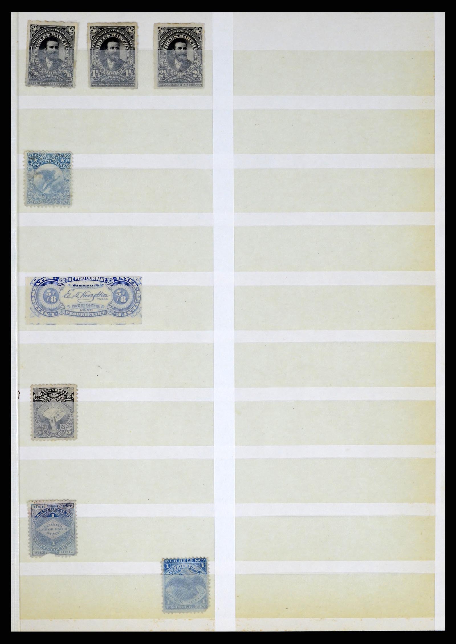 35520 054 - Postzegelverzameling 35520 USA local/carrier stamps 1851-1883.