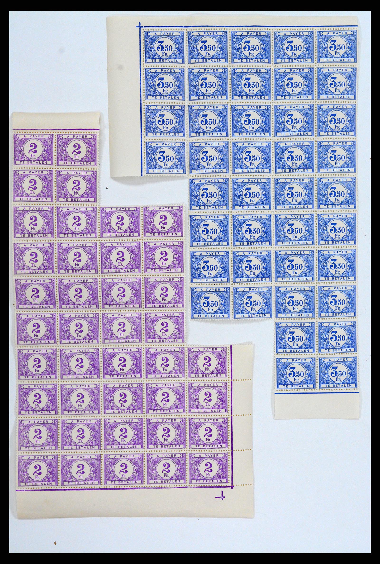 35523 007 - Stamp Collection 35523 Belgium 1897-1945.