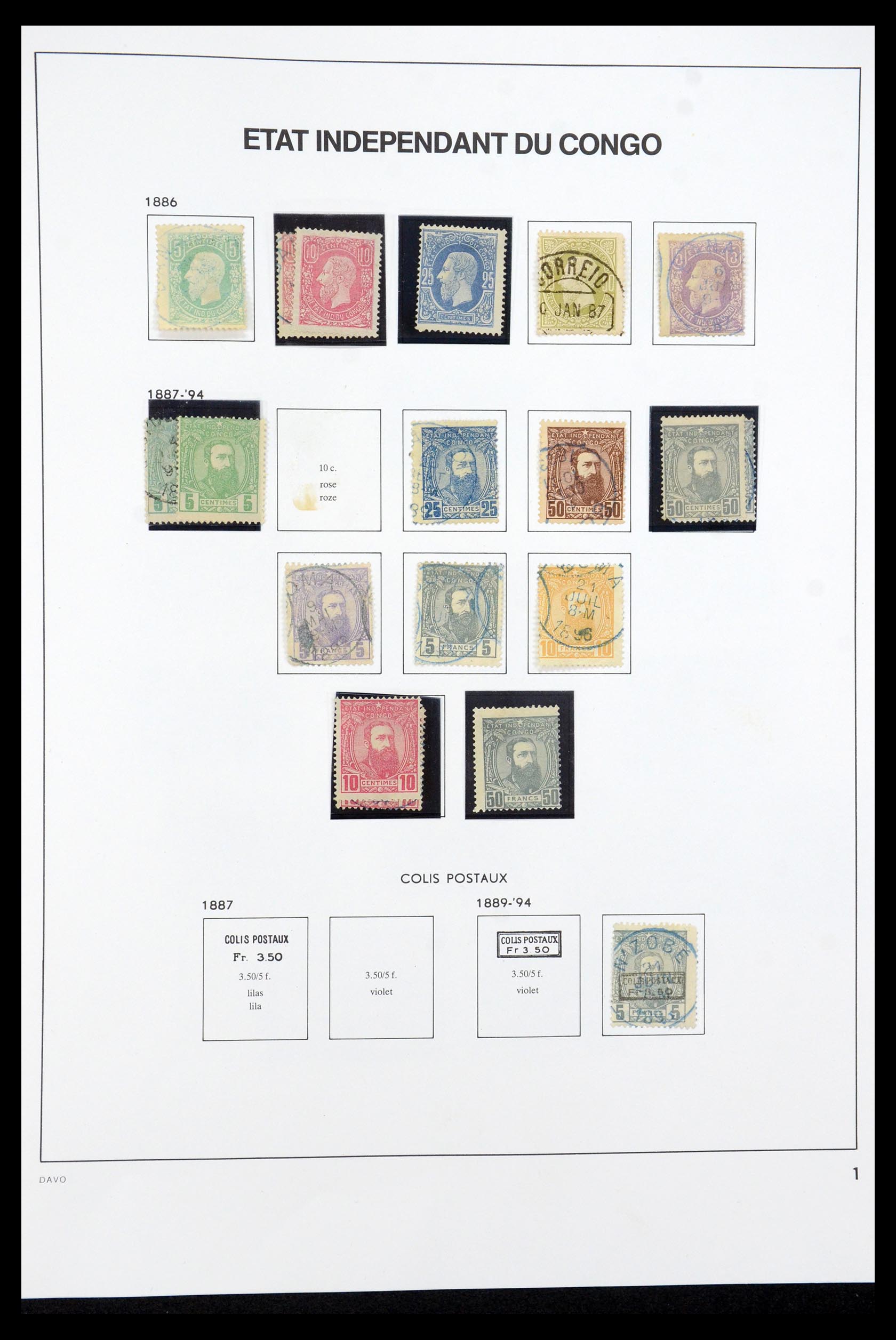 35524 001 - Stamp Collection 35524 Belgian Congo 1885-1960.