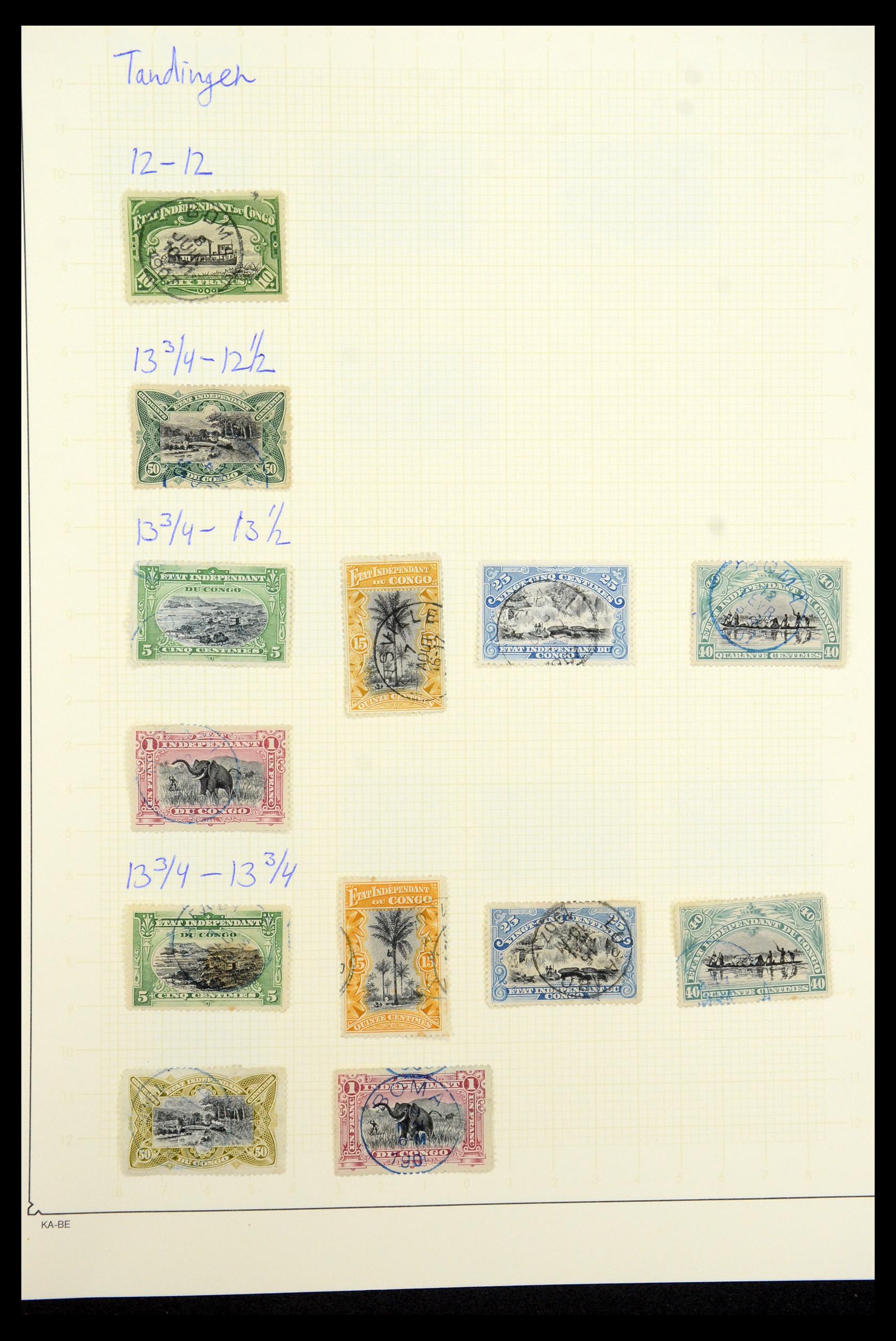 35524 003 - Postzegelverzameling 35524 Belgisch Congo 1885-1960.
