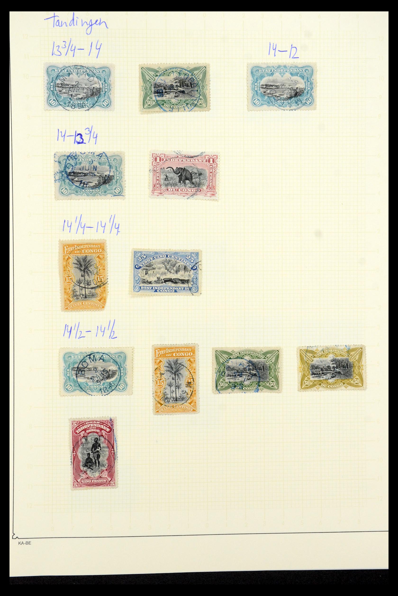 35524 004 - Postzegelverzameling 35524 Belgisch Congo 1885-1960.