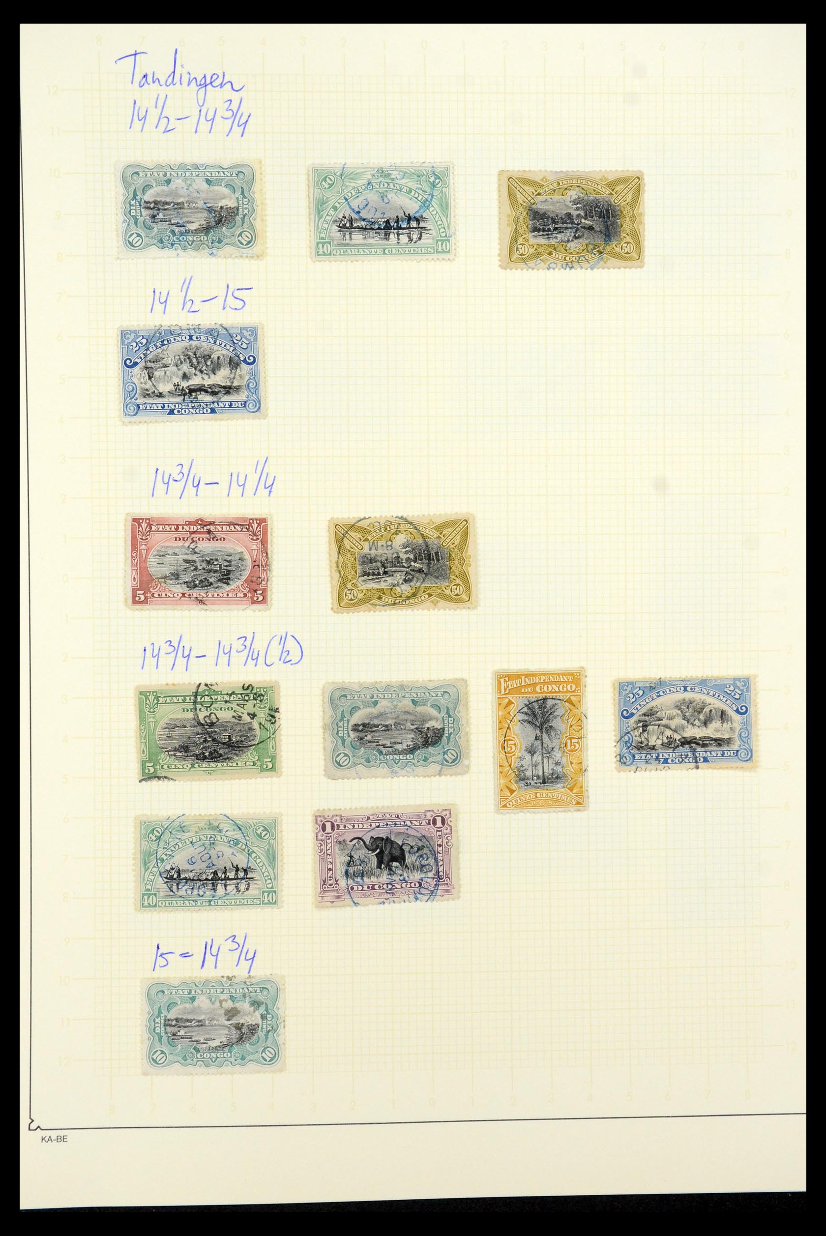 35524 005 - Postzegelverzameling 35524 Belgisch Congo 1885-1960.