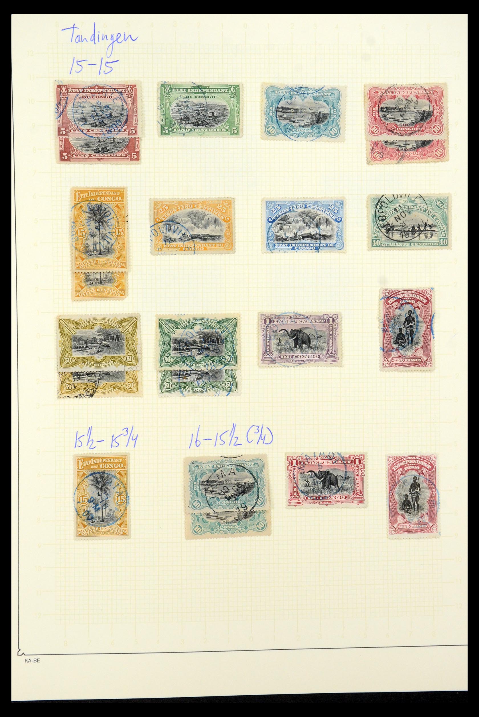 35524 006 - Postzegelverzameling 35524 Belgisch Congo 1885-1960.