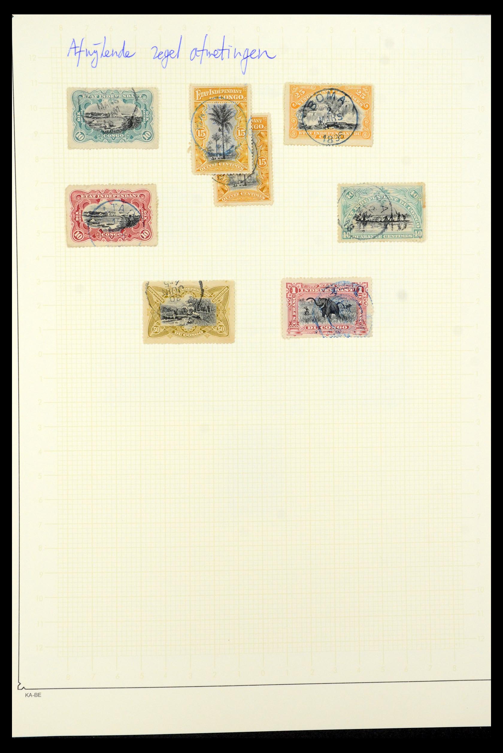 35524 007 - Postzegelverzameling 35524 Belgisch Congo 1885-1960.