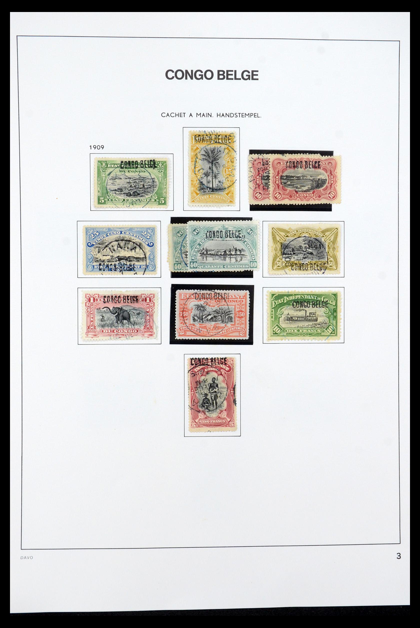 35524 008 - Postzegelverzameling 35524 Belgisch Congo 1885-1960.
