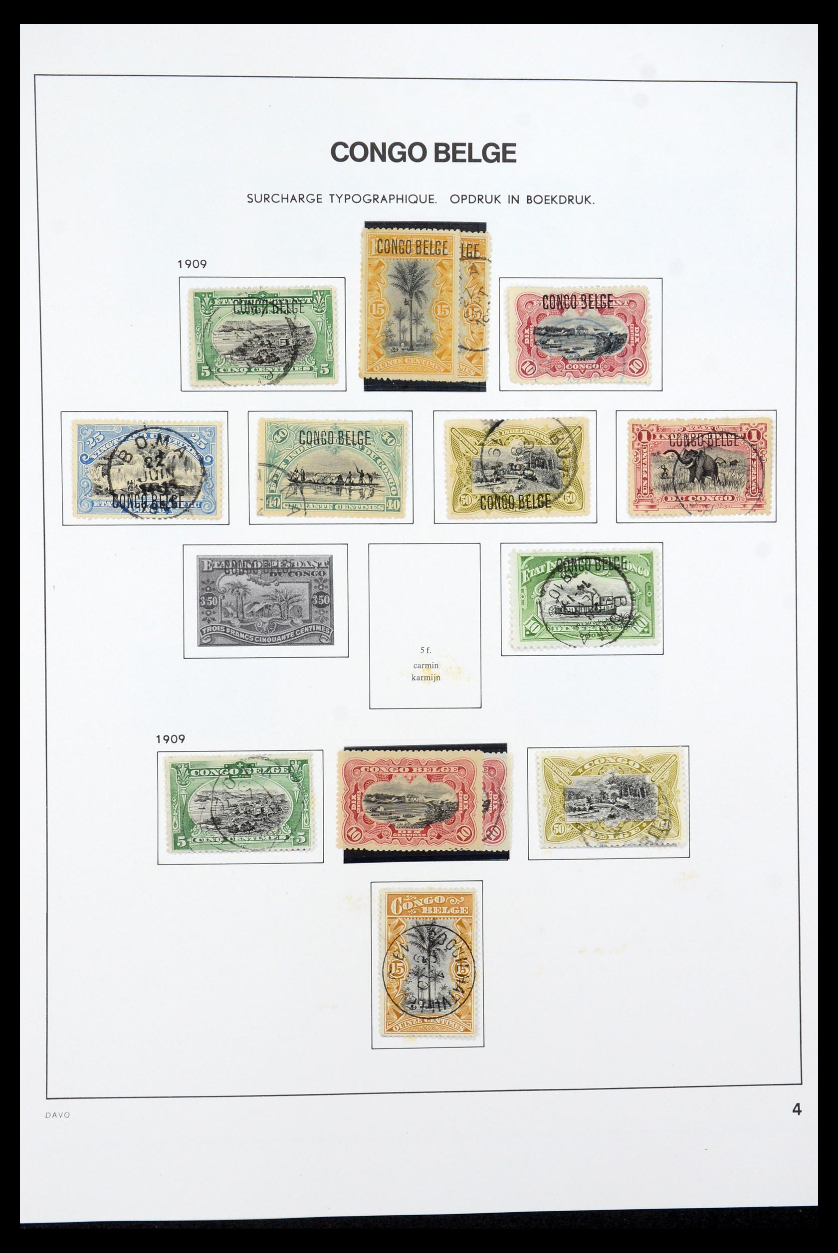 35524 009 - Postzegelverzameling 35524 Belgisch Congo 1885-1960.