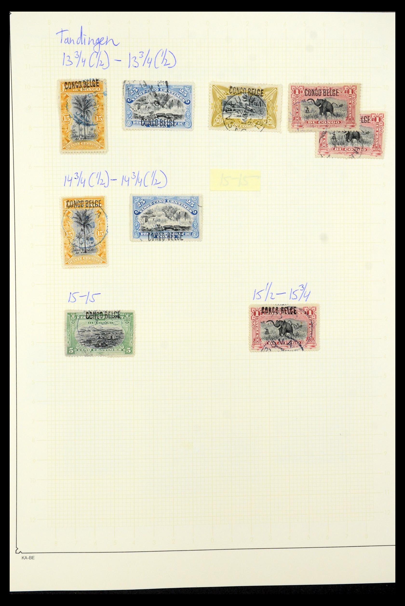 35524 010 - Postzegelverzameling 35524 Belgisch Congo 1885-1960.