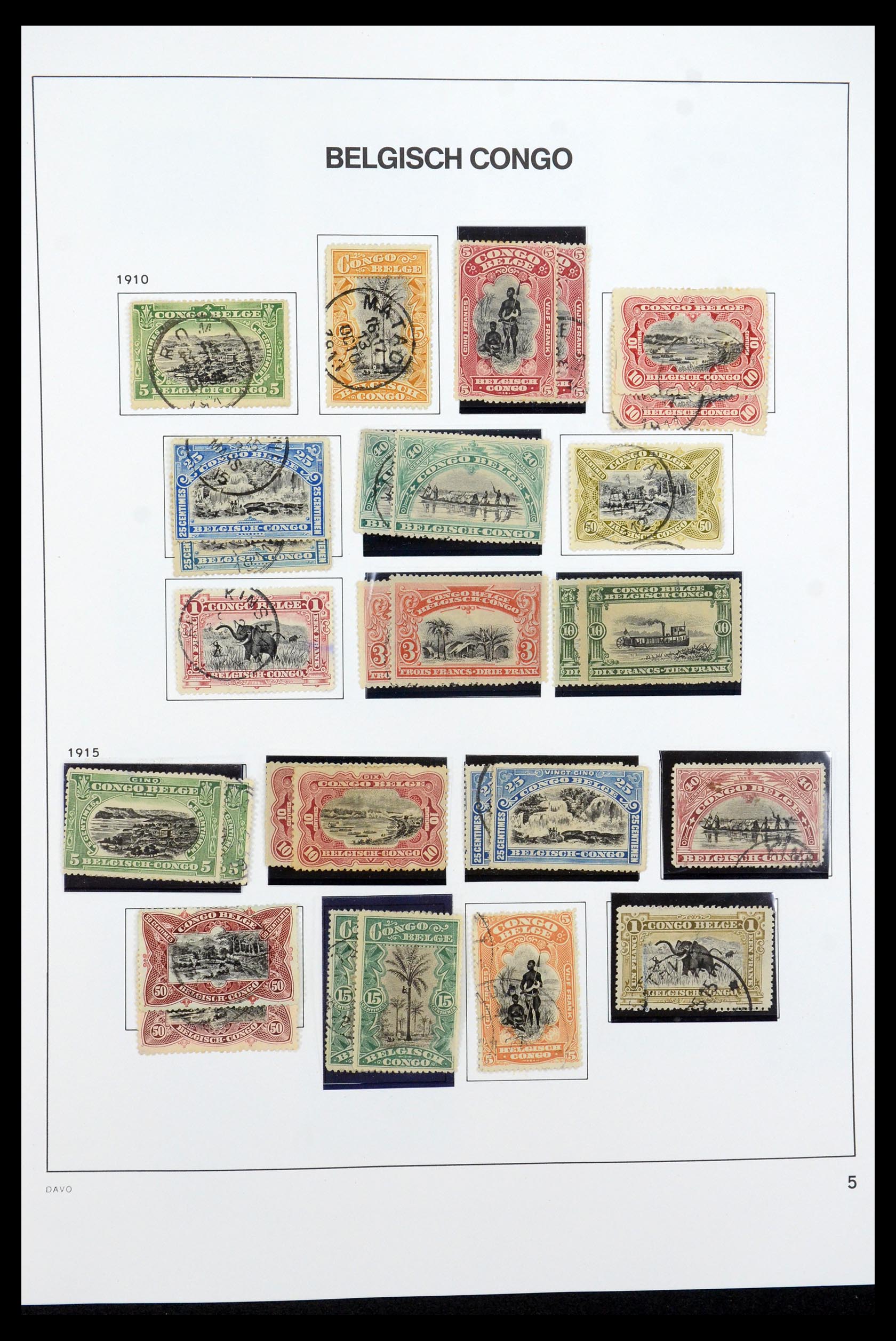 35524 011 - Postzegelverzameling 35524 Belgisch Congo 1885-1960.