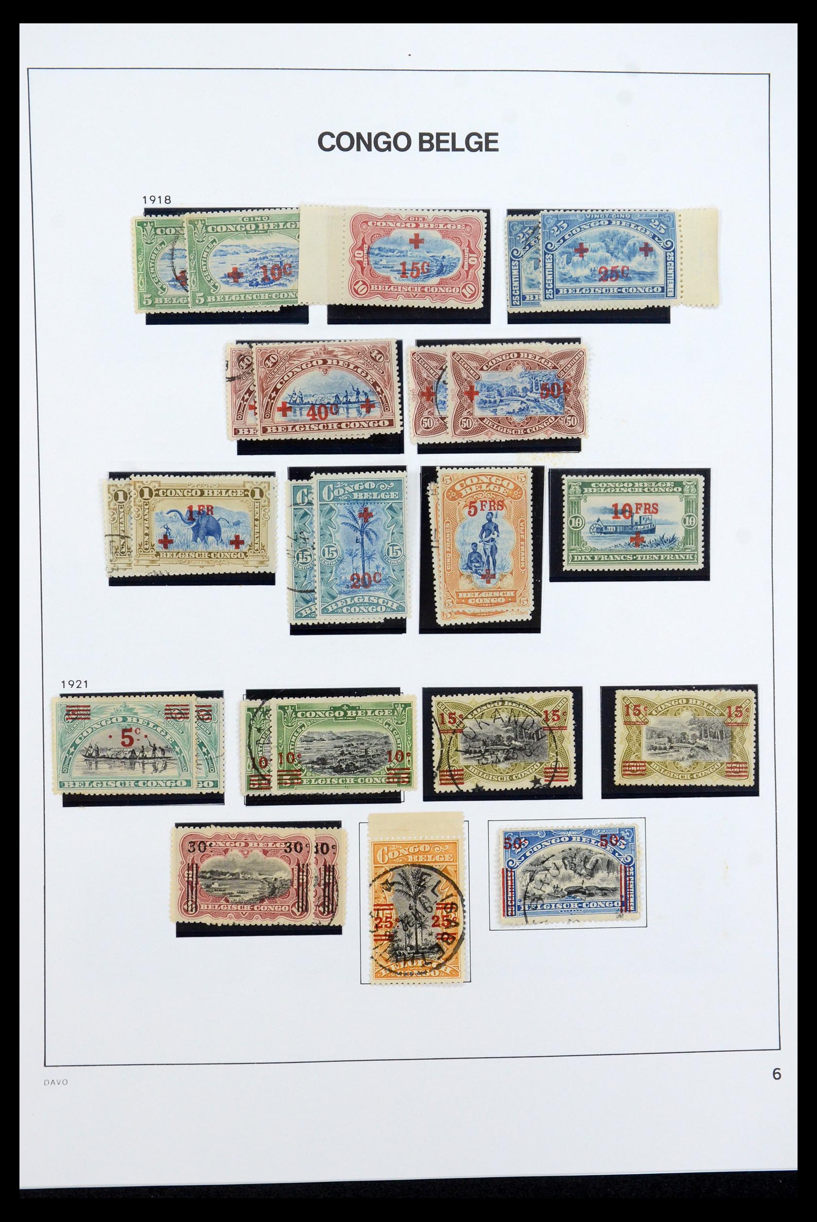 35524 013 - Postzegelverzameling 35524 Belgisch Congo 1885-1960.
