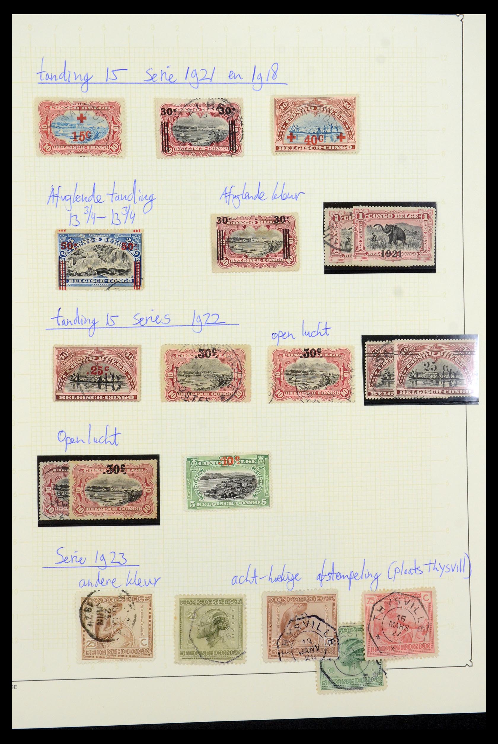 35524 015 - Postzegelverzameling 35524 Belgisch Congo 1885-1960.