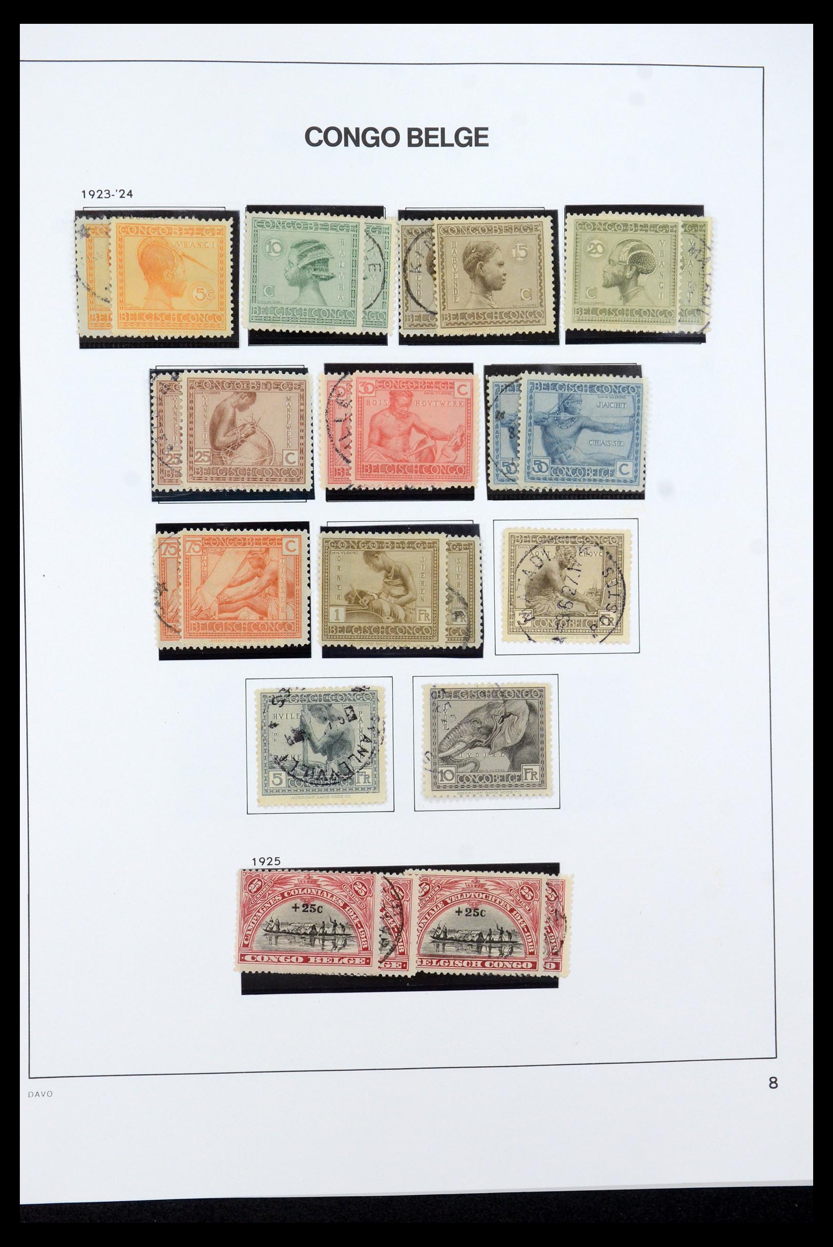 35524 016 - Postzegelverzameling 35524 Belgisch Congo 1885-1960.