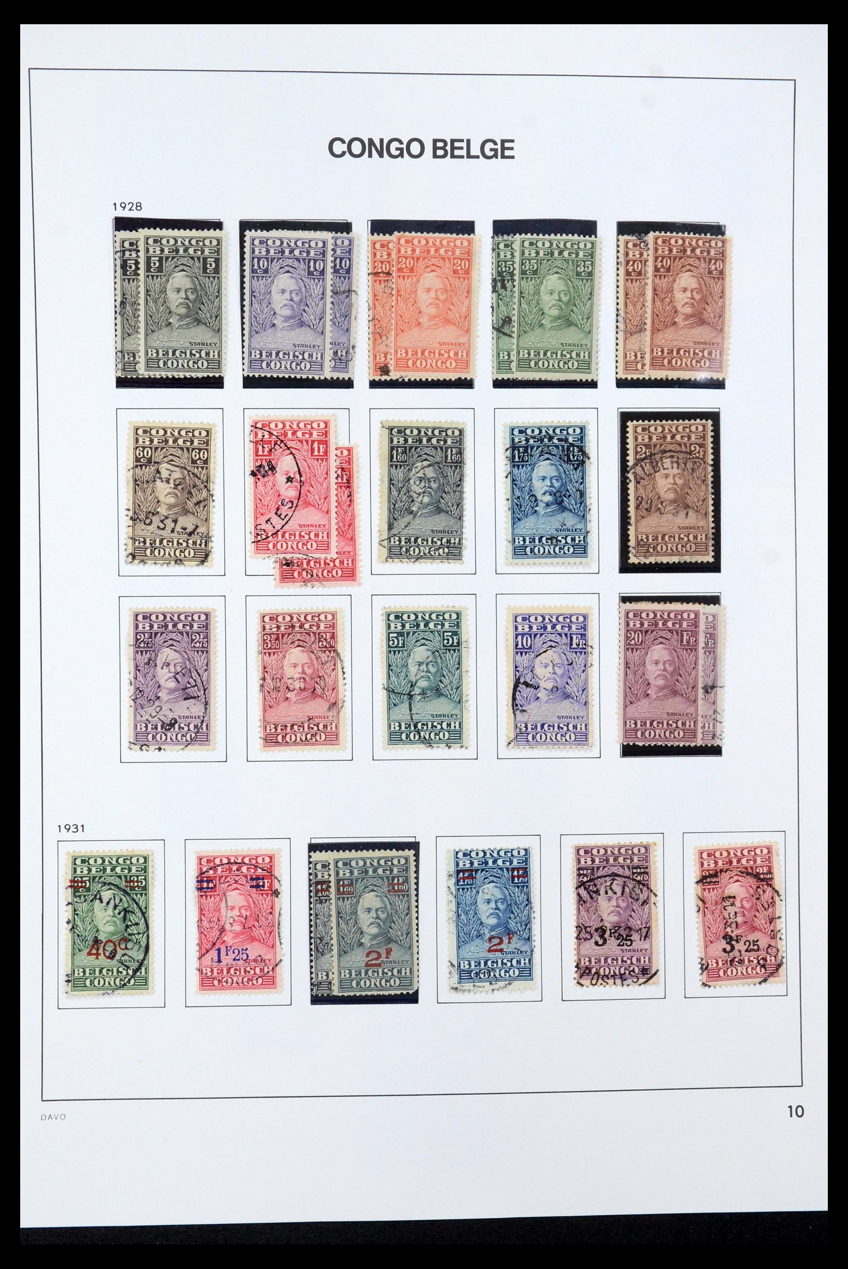 35524 018 - Postzegelverzameling 35524 Belgisch Congo 1885-1960.