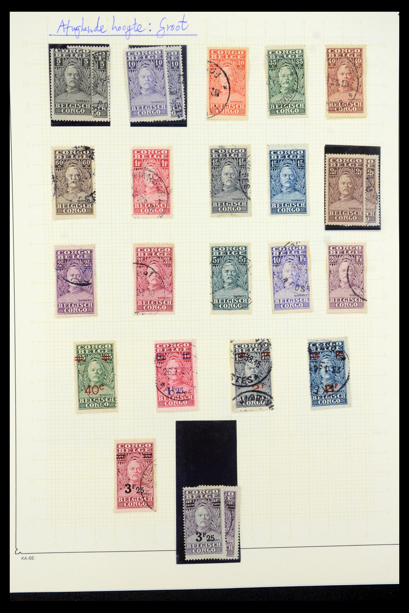 35524 019 - Postzegelverzameling 35524 Belgisch Congo 1885-1960.