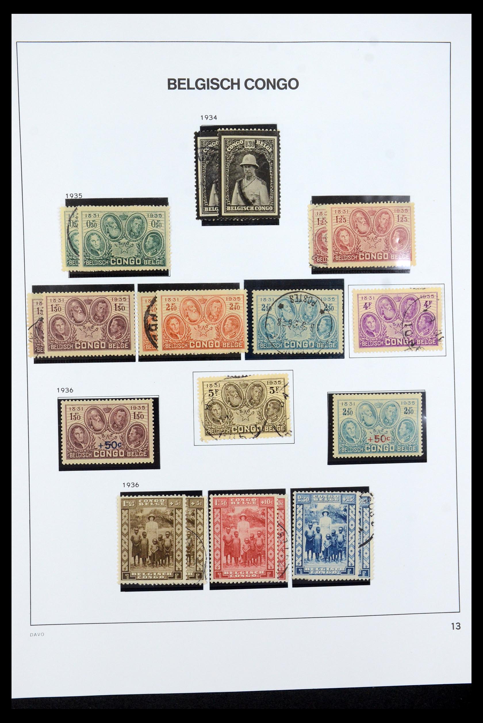 35524 023 - Postzegelverzameling 35524 Belgisch Congo 1885-1960.
