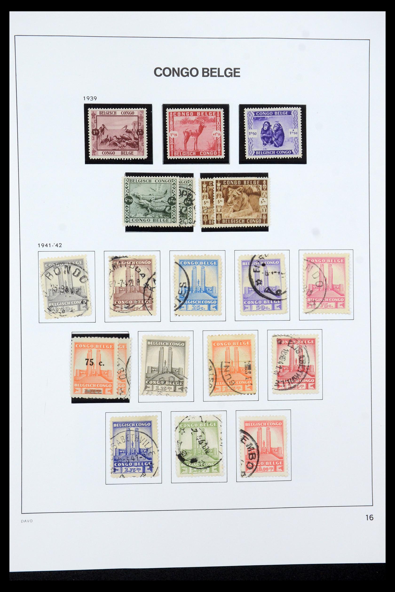 35524 026 - Postzegelverzameling 35524 Belgisch Congo 1885-1960.