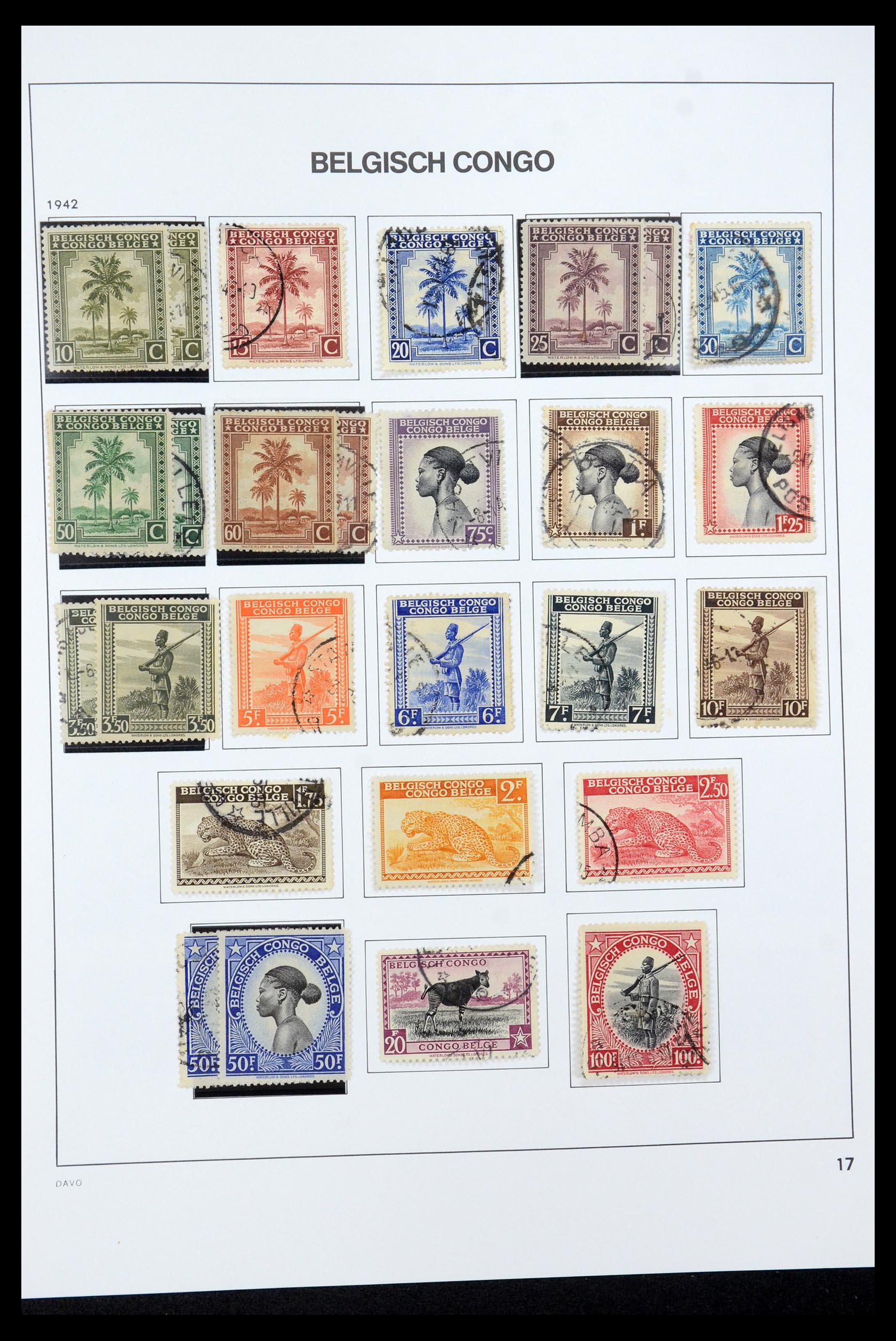 35524 027 - Postzegelverzameling 35524 Belgisch Congo 1885-1960.