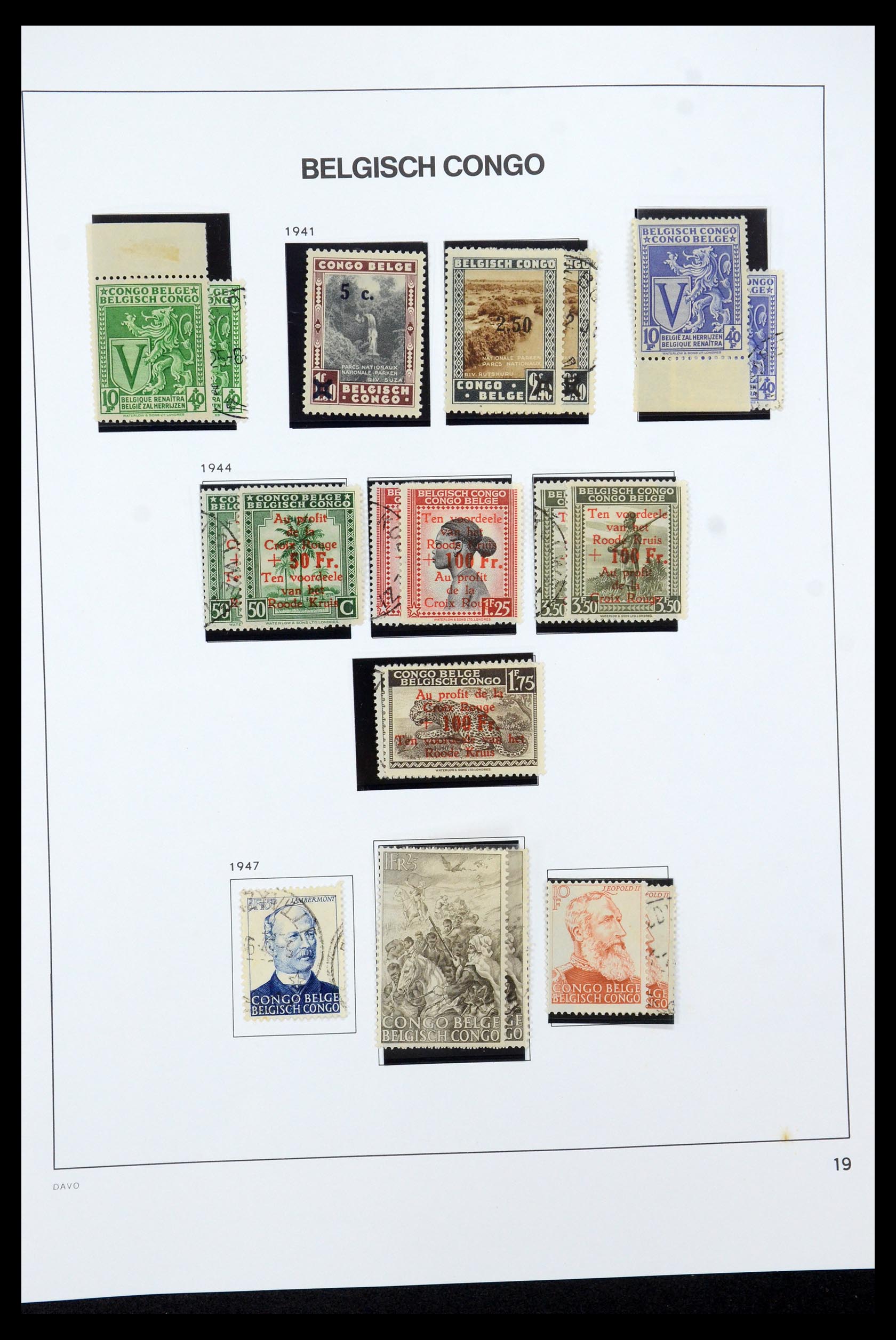 35524 029 - Postzegelverzameling 35524 Belgisch Congo 1885-1960.