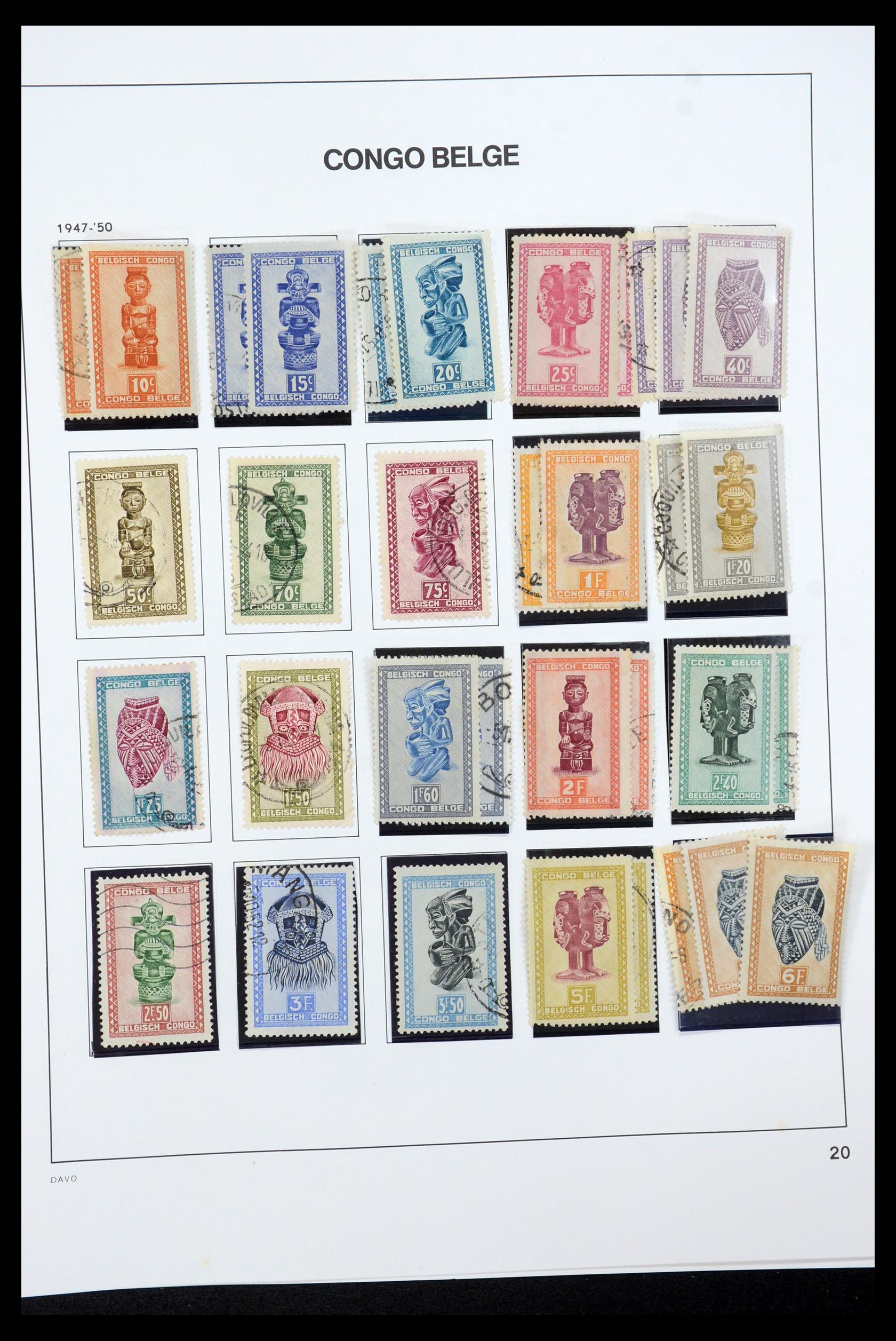 35524 030 - Postzegelverzameling 35524 Belgisch Congo 1885-1960.