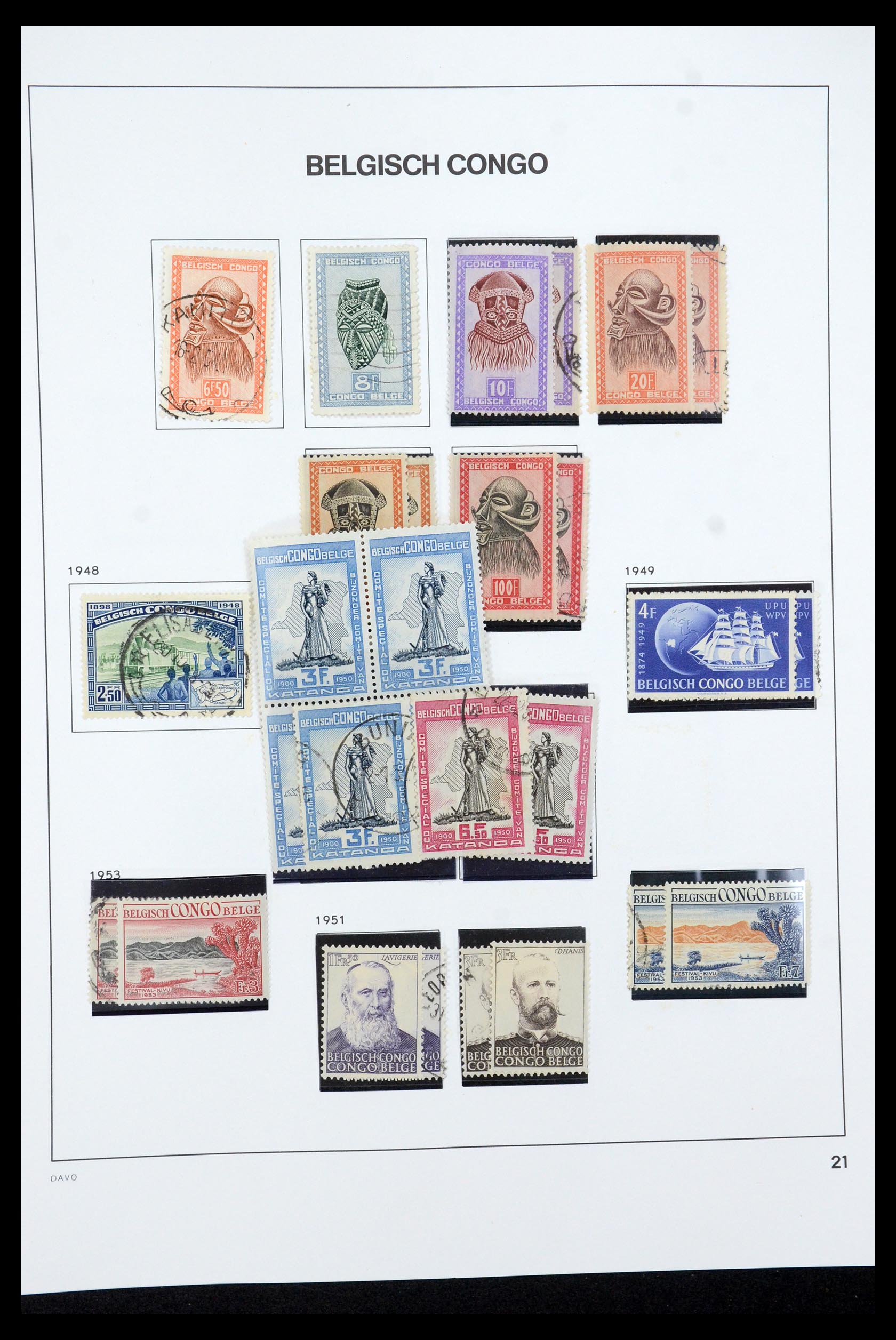 35524 031 - Postzegelverzameling 35524 Belgisch Congo 1885-1960.