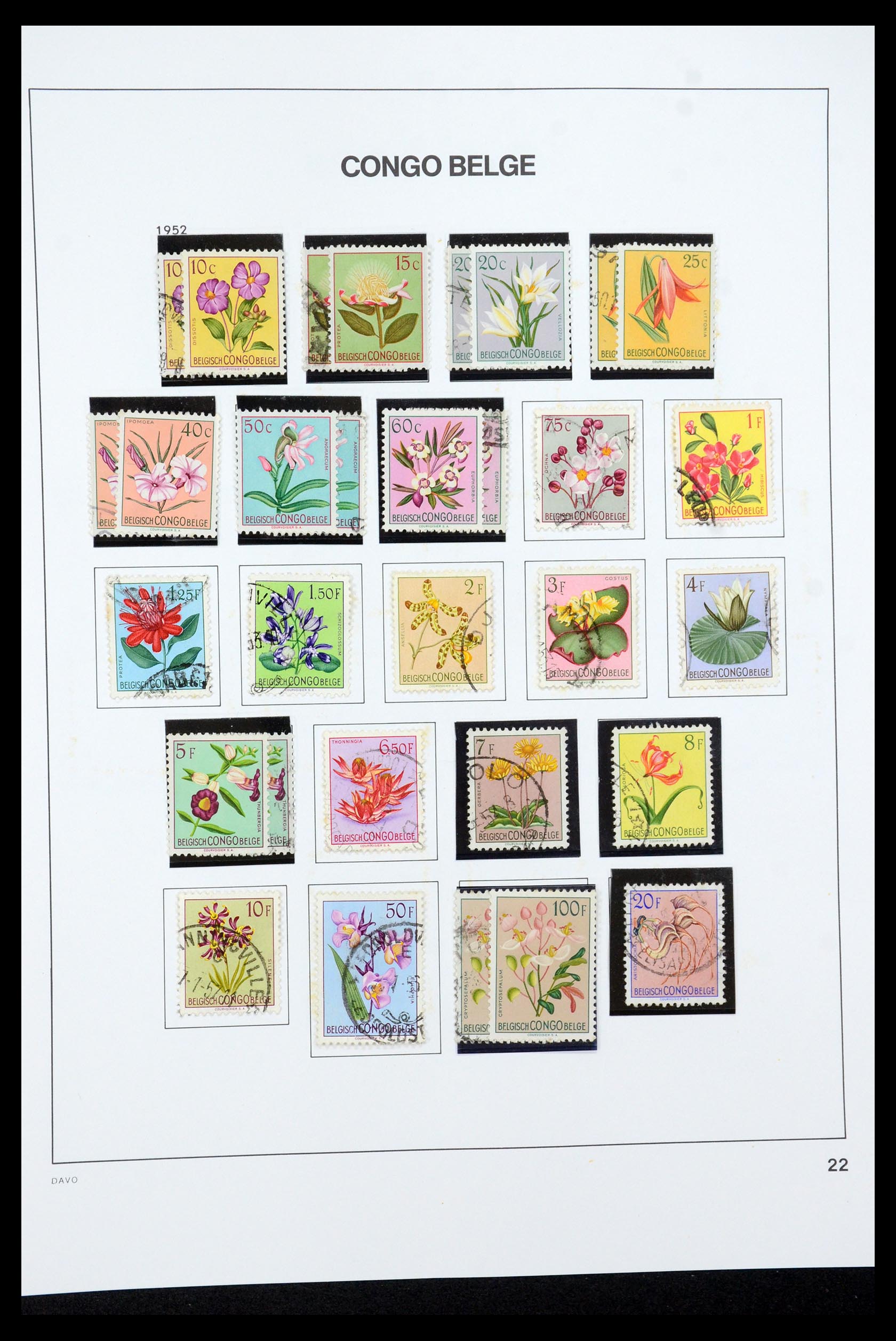 35524 032 - Postzegelverzameling 35524 Belgisch Congo 1885-1960.