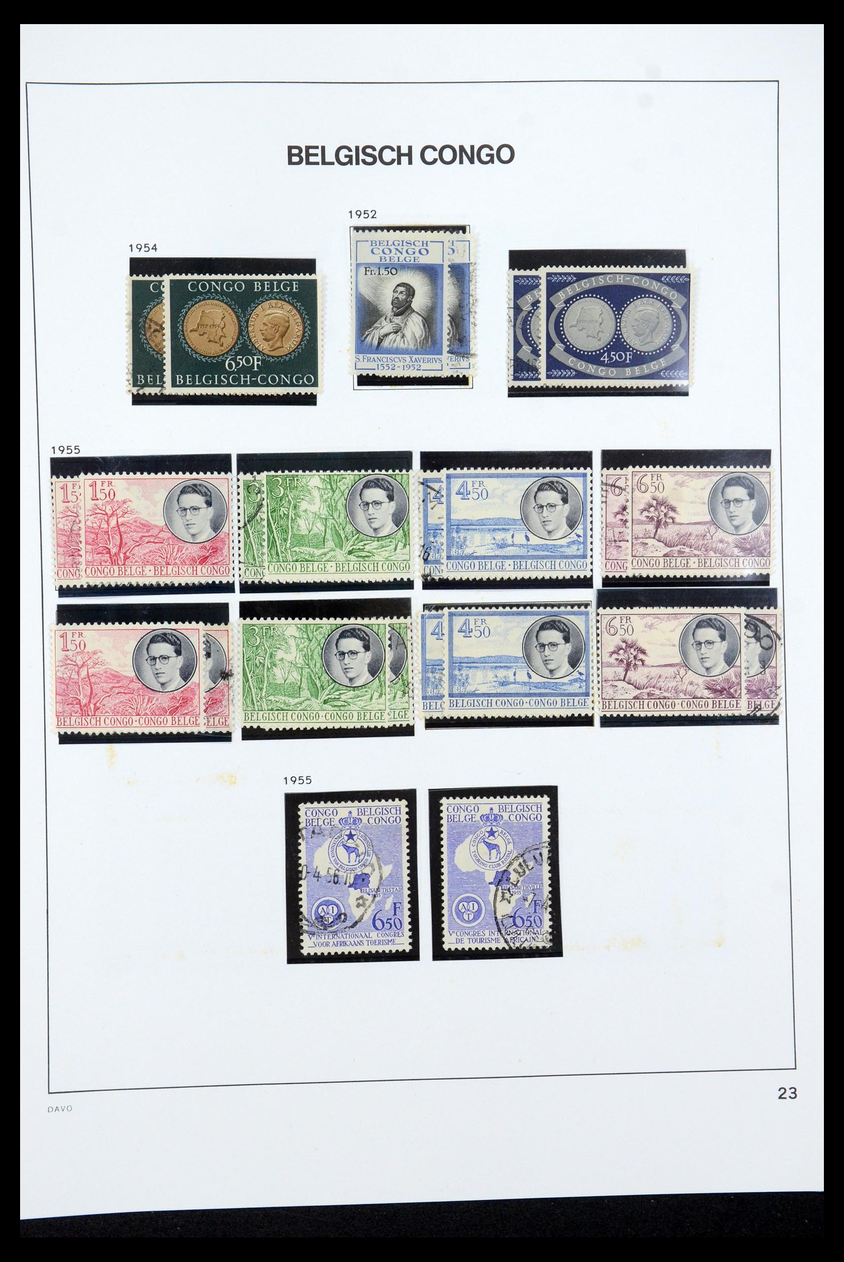 35524 033 - Postzegelverzameling 35524 Belgisch Congo 1885-1960.