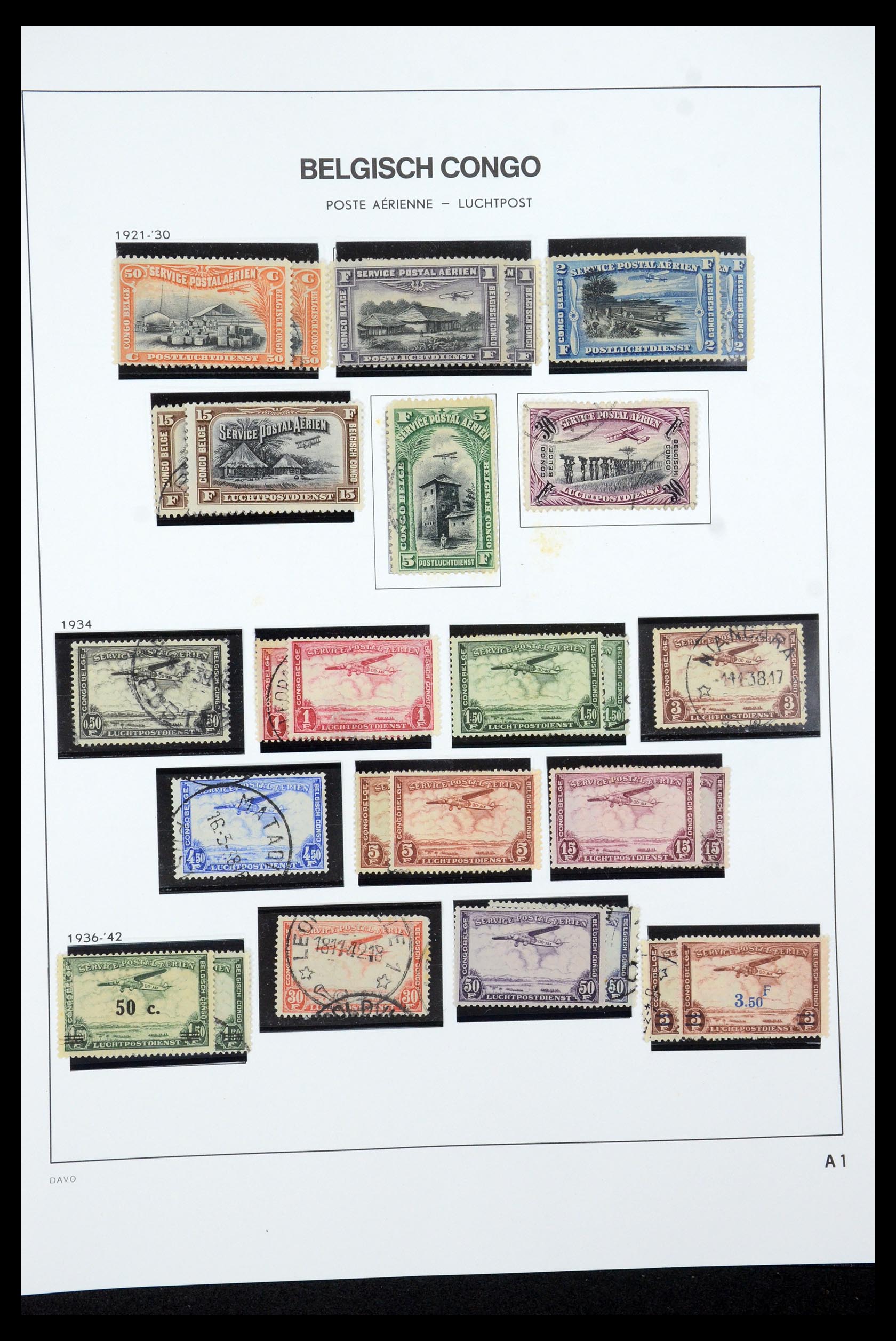 35524 037 - Postzegelverzameling 35524 Belgisch Congo 1885-1960.