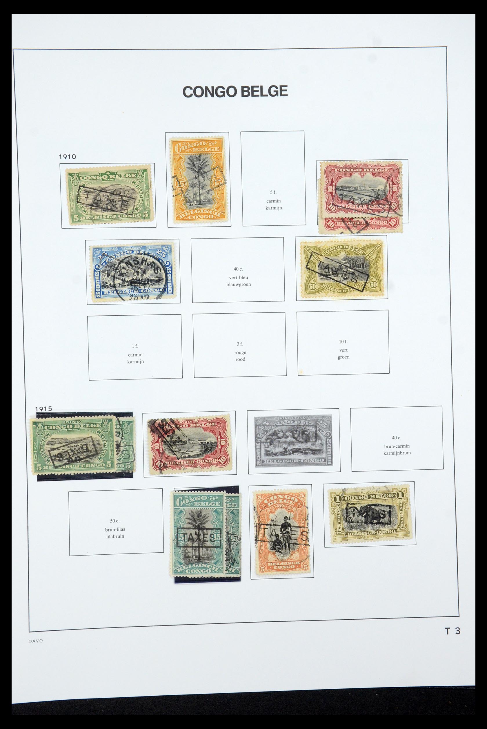 35524 039 - Postzegelverzameling 35524 Belgisch Congo 1885-1960.
