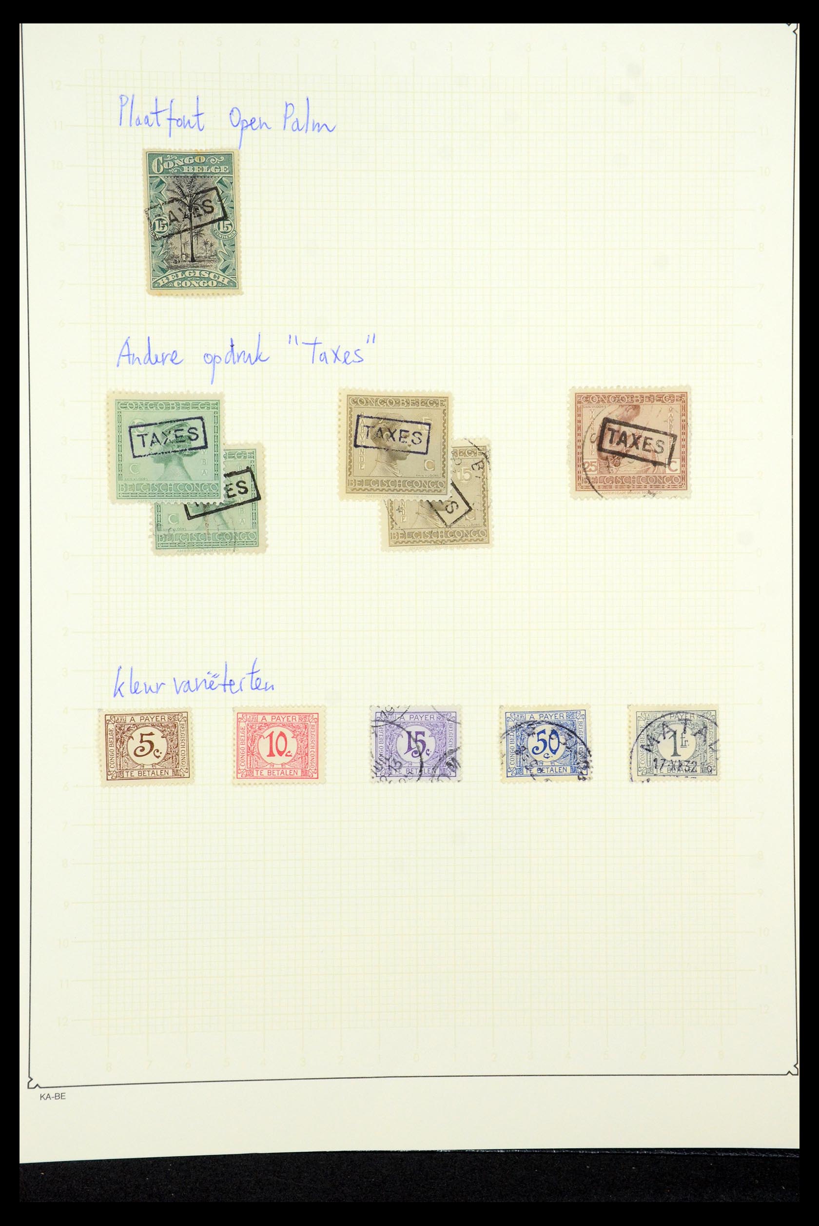 35524 042 - Postzegelverzameling 35524 Belgisch Congo 1885-1960.