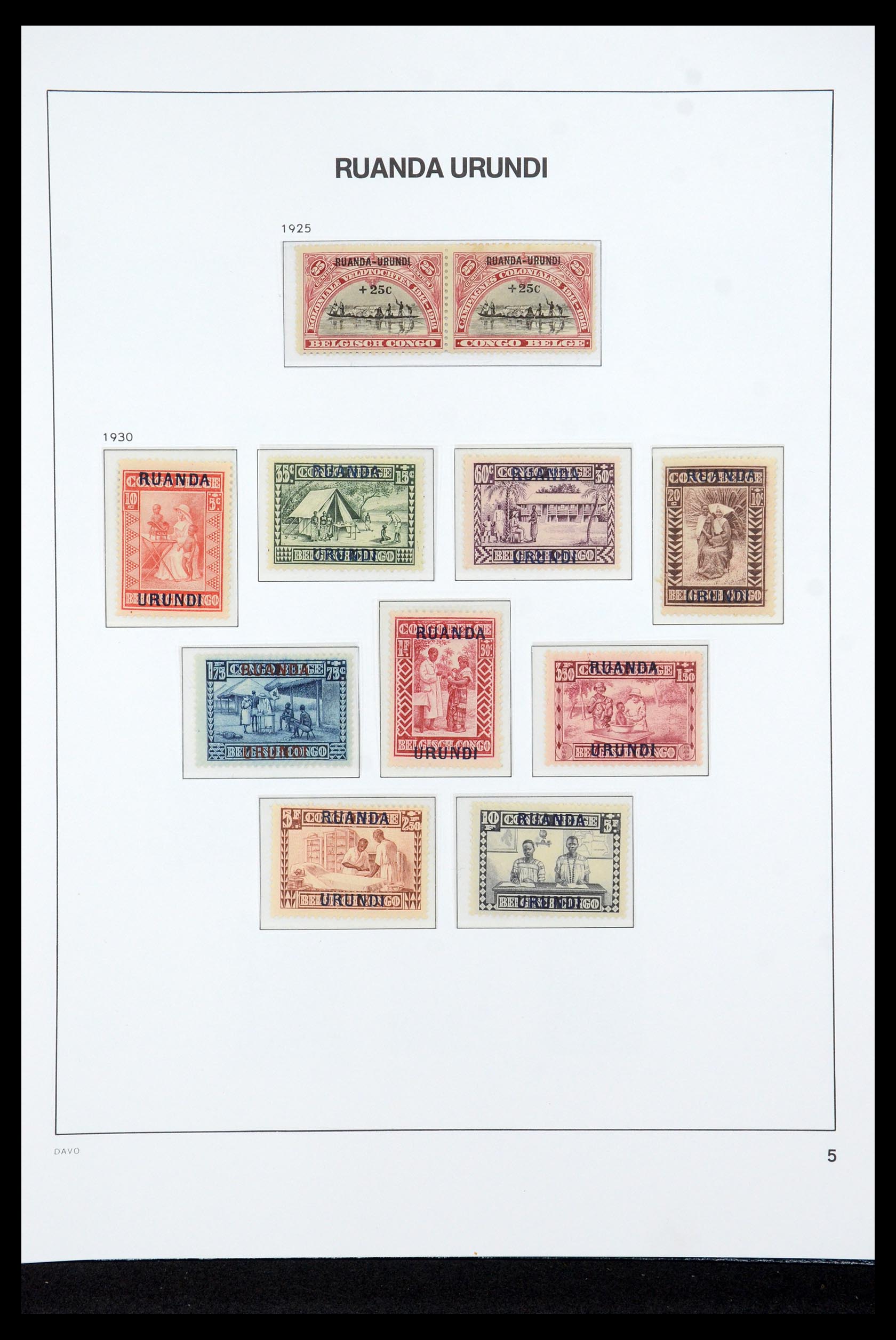 35524 048 - Postzegelverzameling 35524 Belgisch Congo 1885-1960.