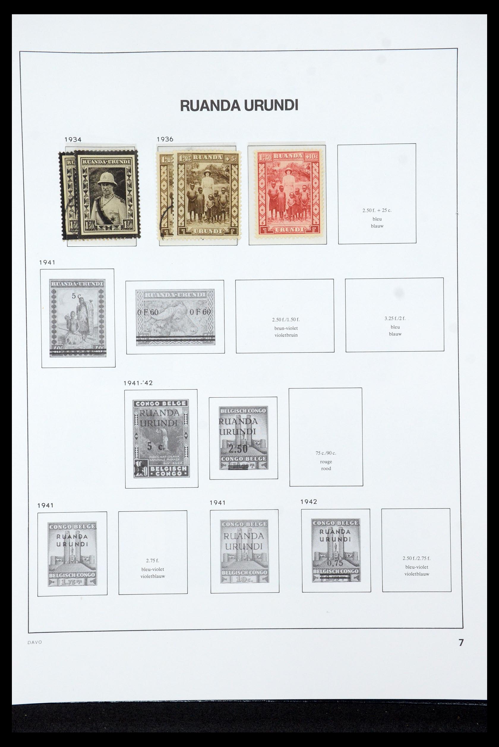 35524 050 - Postzegelverzameling 35524 Belgisch Congo 1885-1960.