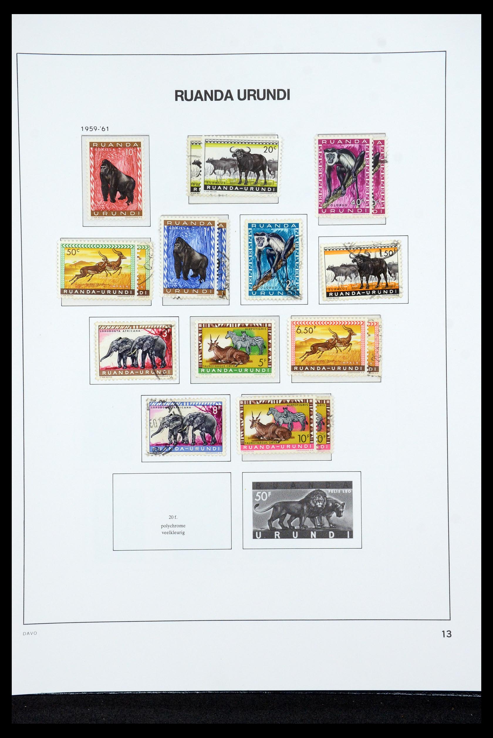 35524 055 - Postzegelverzameling 35524 Belgisch Congo 1885-1960.