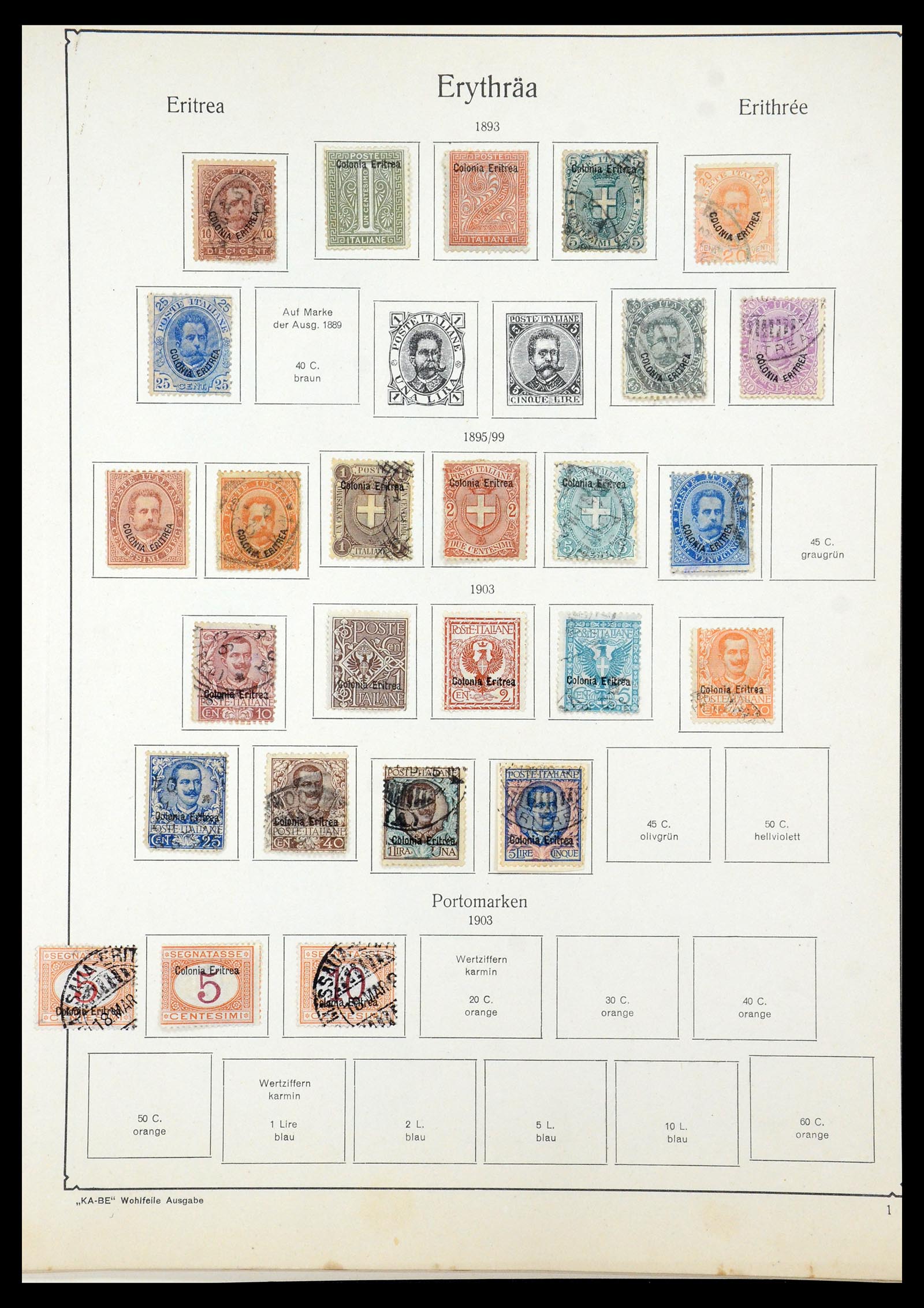 35526 025 - Stamp Collection 35526 Italian colonies 1893-1940.
