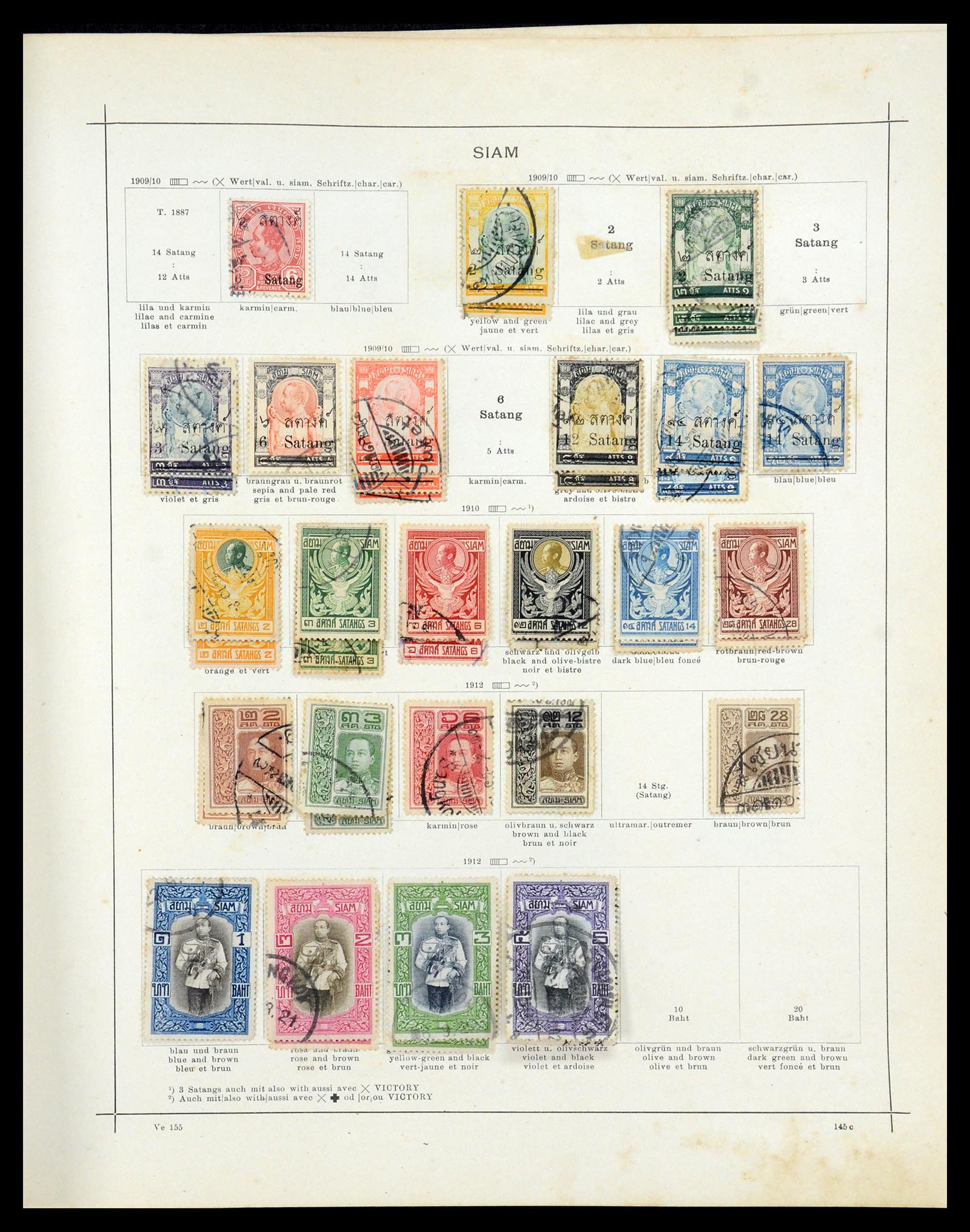 35527 004 - Postzegelverzameling 35527 Thailand 1883-1941.