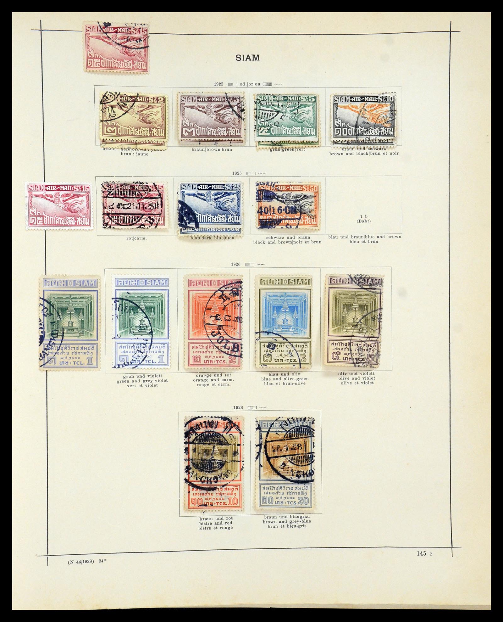 35527 008 - Stamp Collection 35527 Thailand 1883-1941.