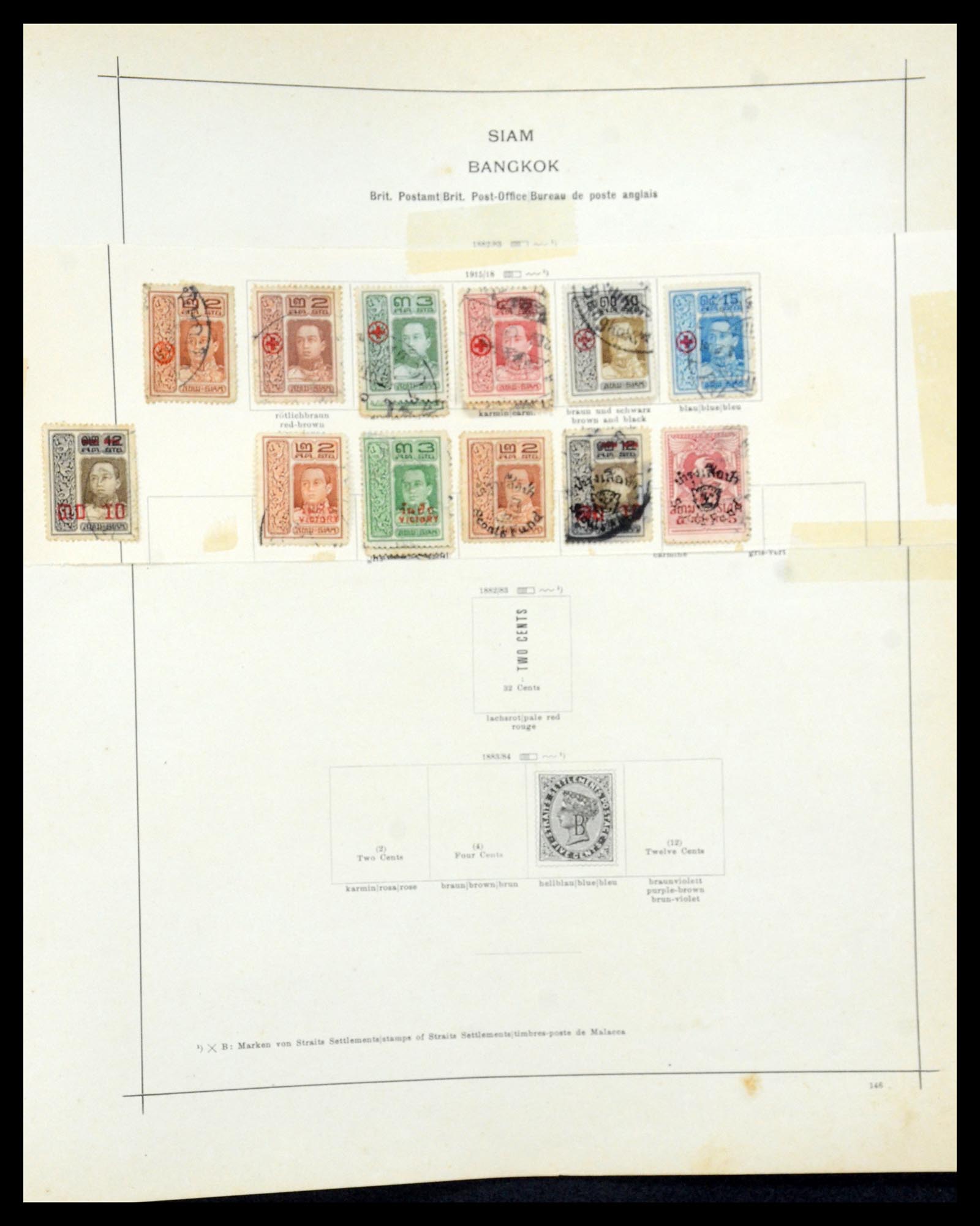 35527 011 - Postzegelverzameling 35527 Thailand 1883-1941.