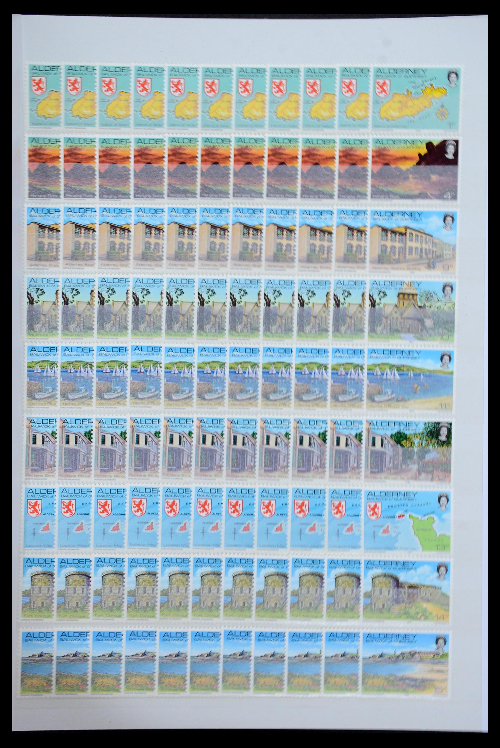 35529 001 - Postzegelverzameling 35529 Alderney1983-2014!