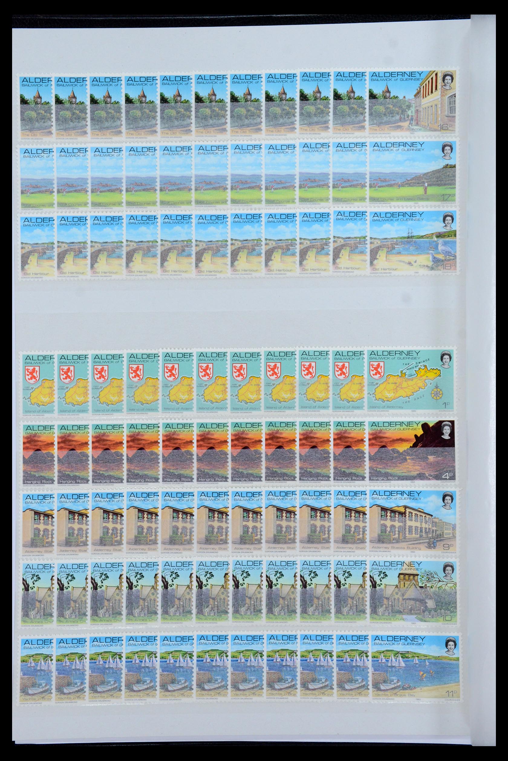 35529 002 - Postzegelverzameling 35529 Alderney1983-2014!