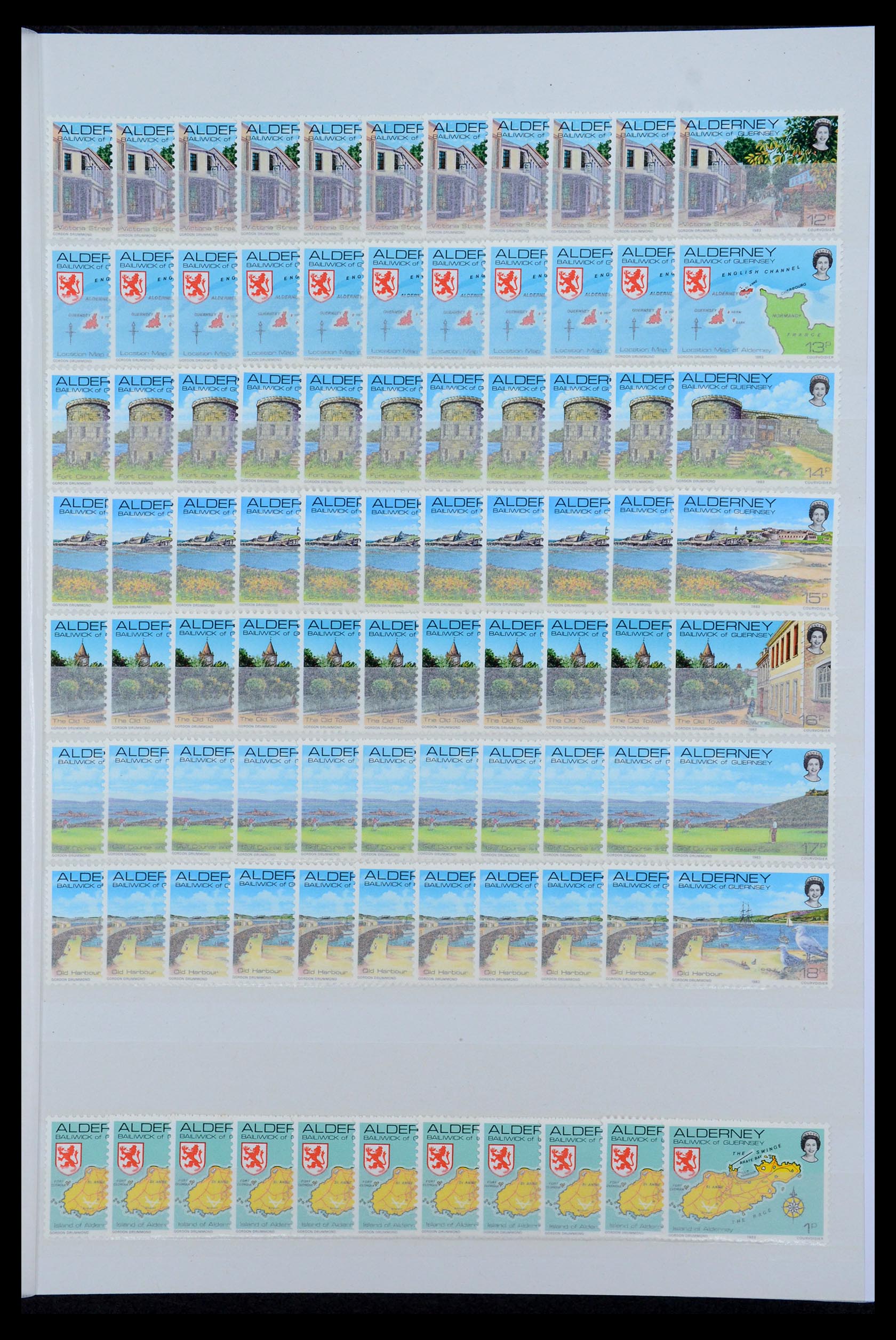 35529 003 - Postzegelverzameling 35529 Alderney1983-2014!