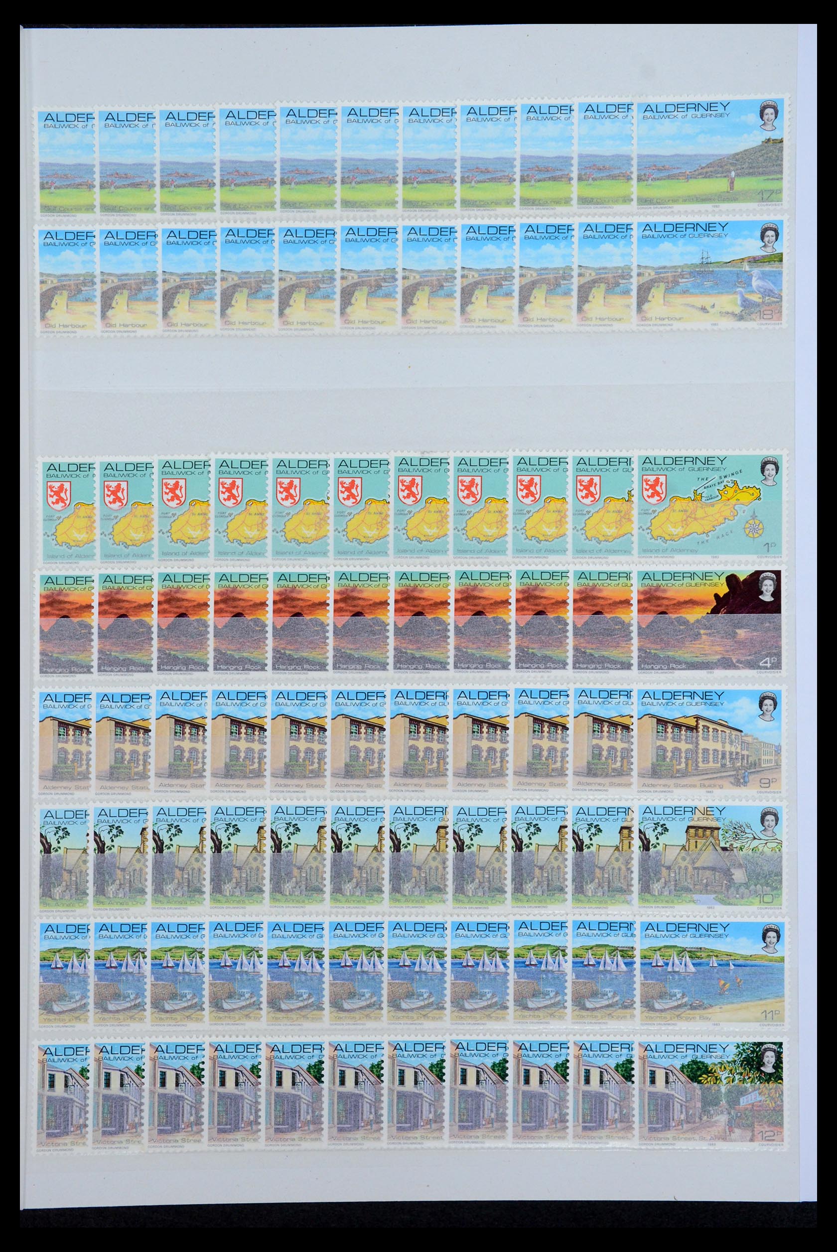 35529 005 - Postzegelverzameling 35529 Alderney1983-2014!